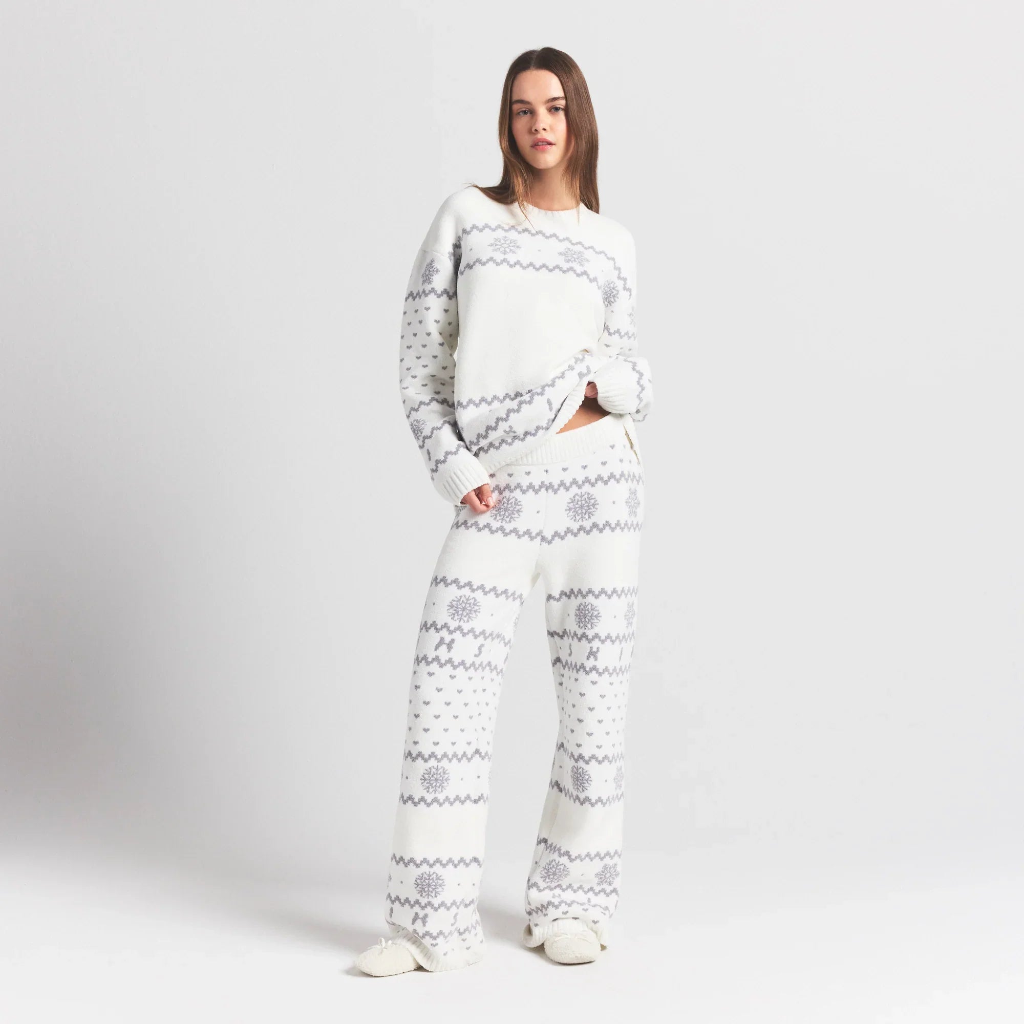 SKIMS COZY LIGHT PANT | MARBLE HEART FAIR ISLE - Sneaker Türkiye