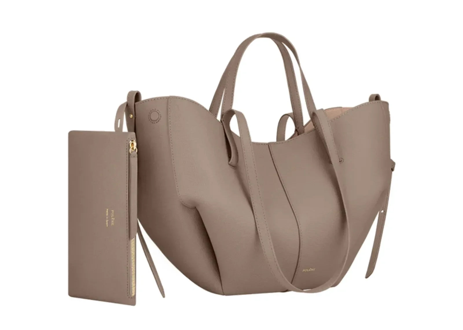 Polène Cyme Mini Edition Textured Taupe - Sneaker Türkiye