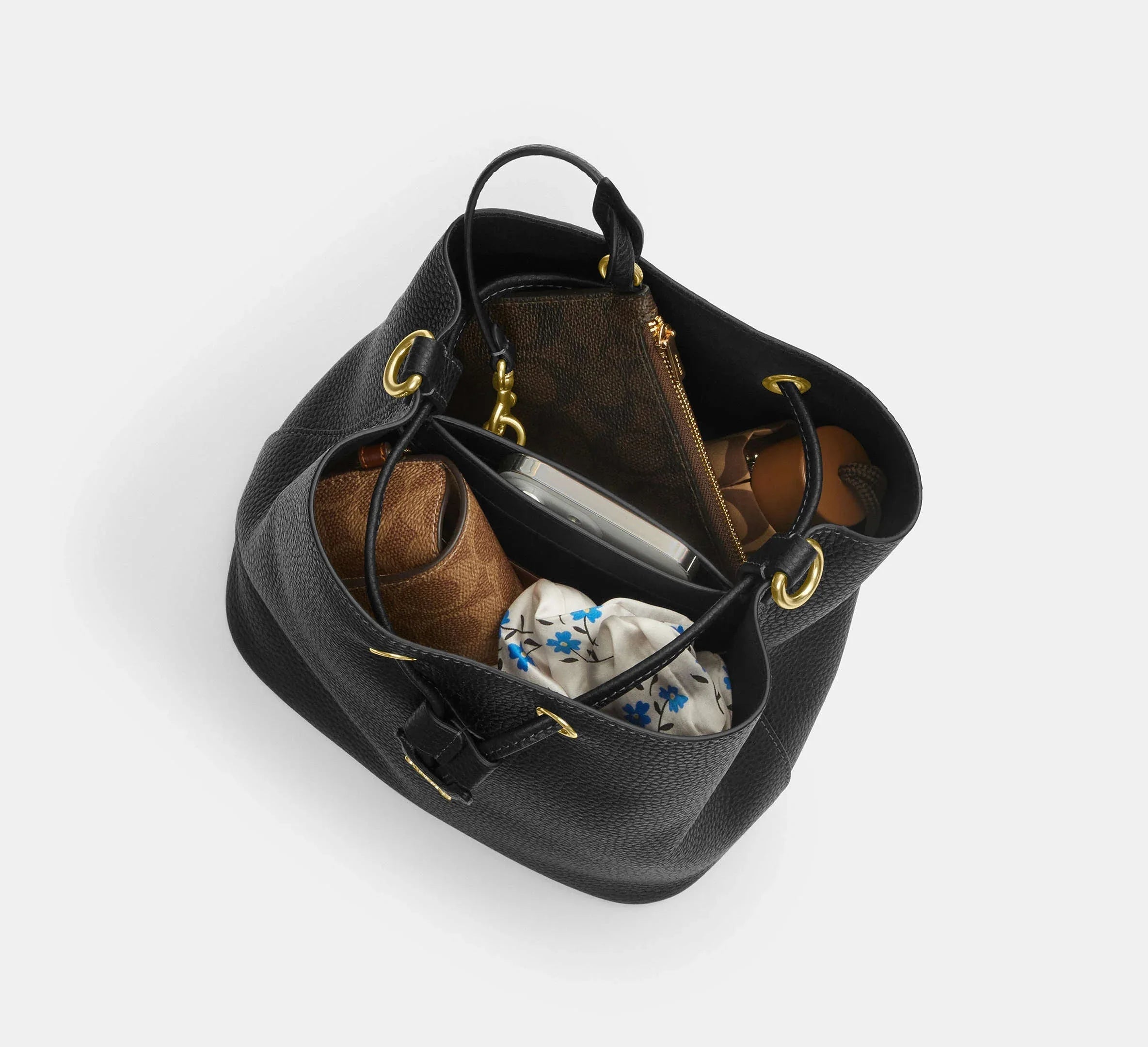 Coach Rowan Bucket Bag – Gold/Chalk - Sneaker Türkiye