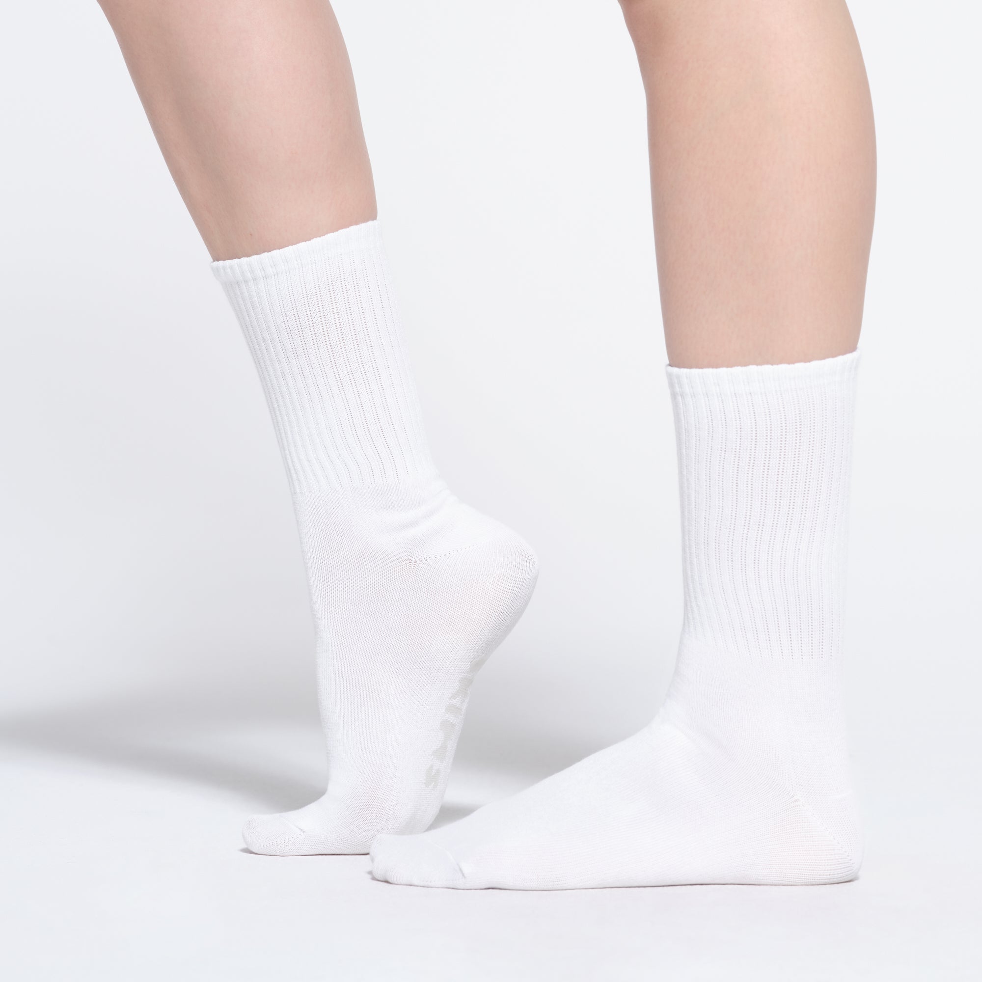 SKIMS RIBBED CREW SOCK | SNOW - Sneaker Türkiye