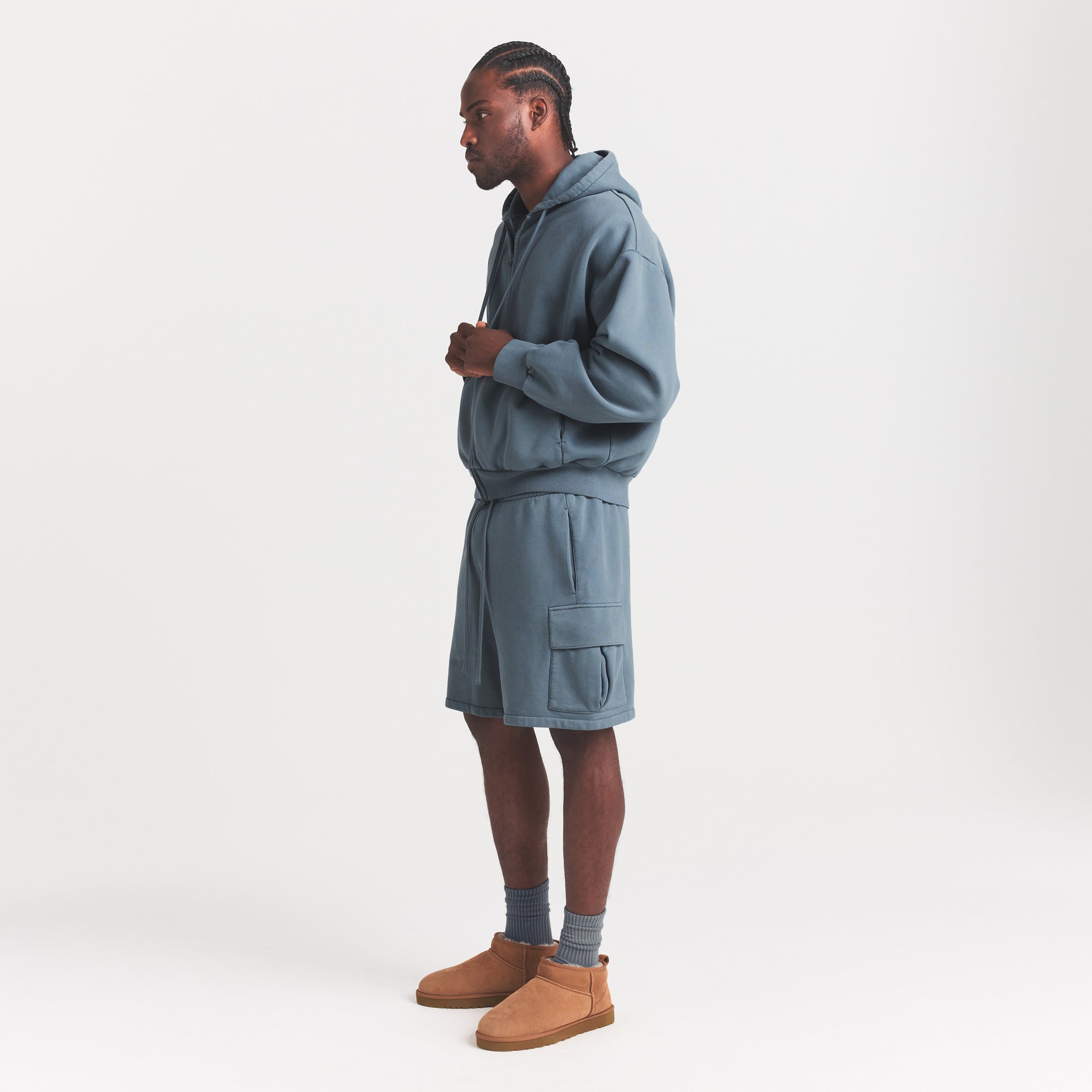 SKIMS HEAVYWEIGHT FLEECE MENS CARGO SHORT | KYANITE - Sneaker Türkiye