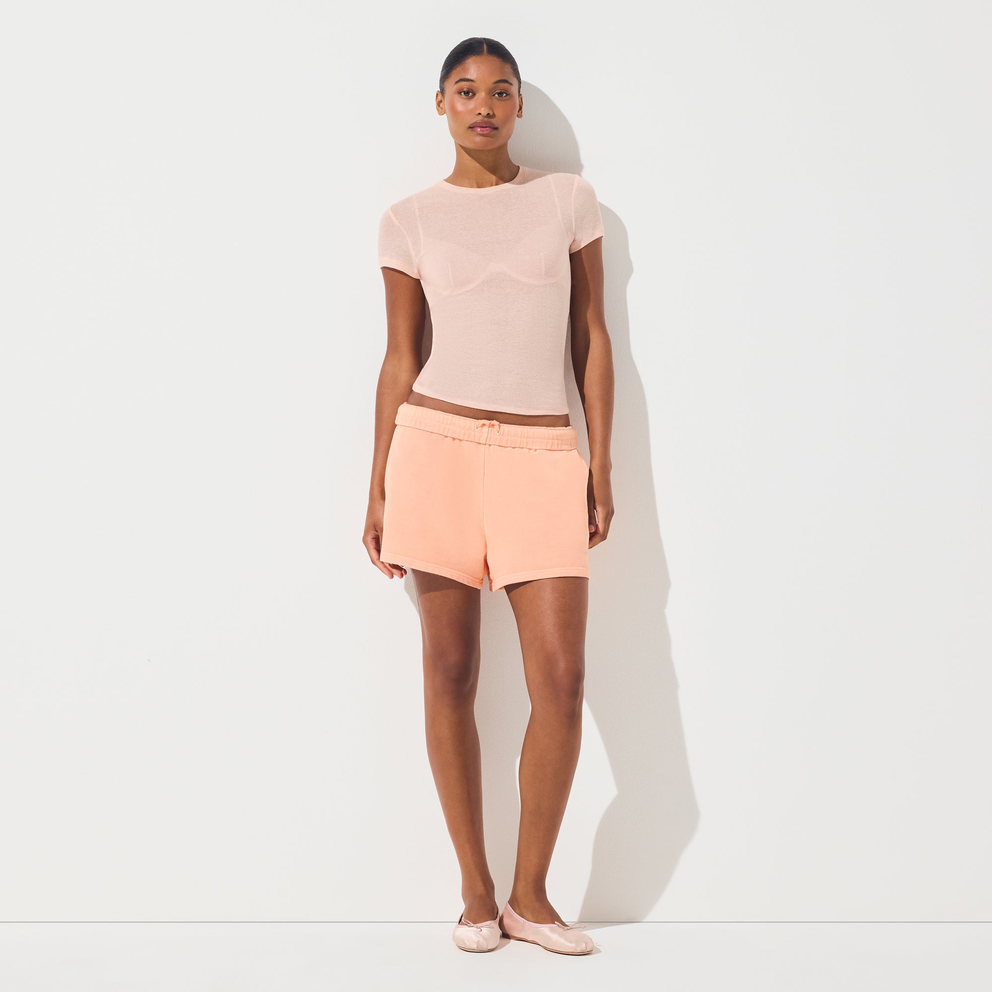 SKIMS FRENCH TERRY CLASSIC SHORT | CANTALOUPE - Sneaker Türkiye