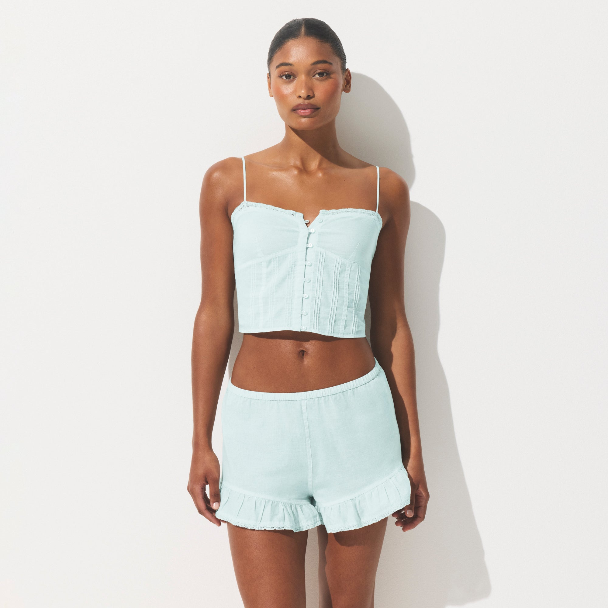 SKIMS COTTON VOILE SHORT | FROST - Sneaker Türkiye