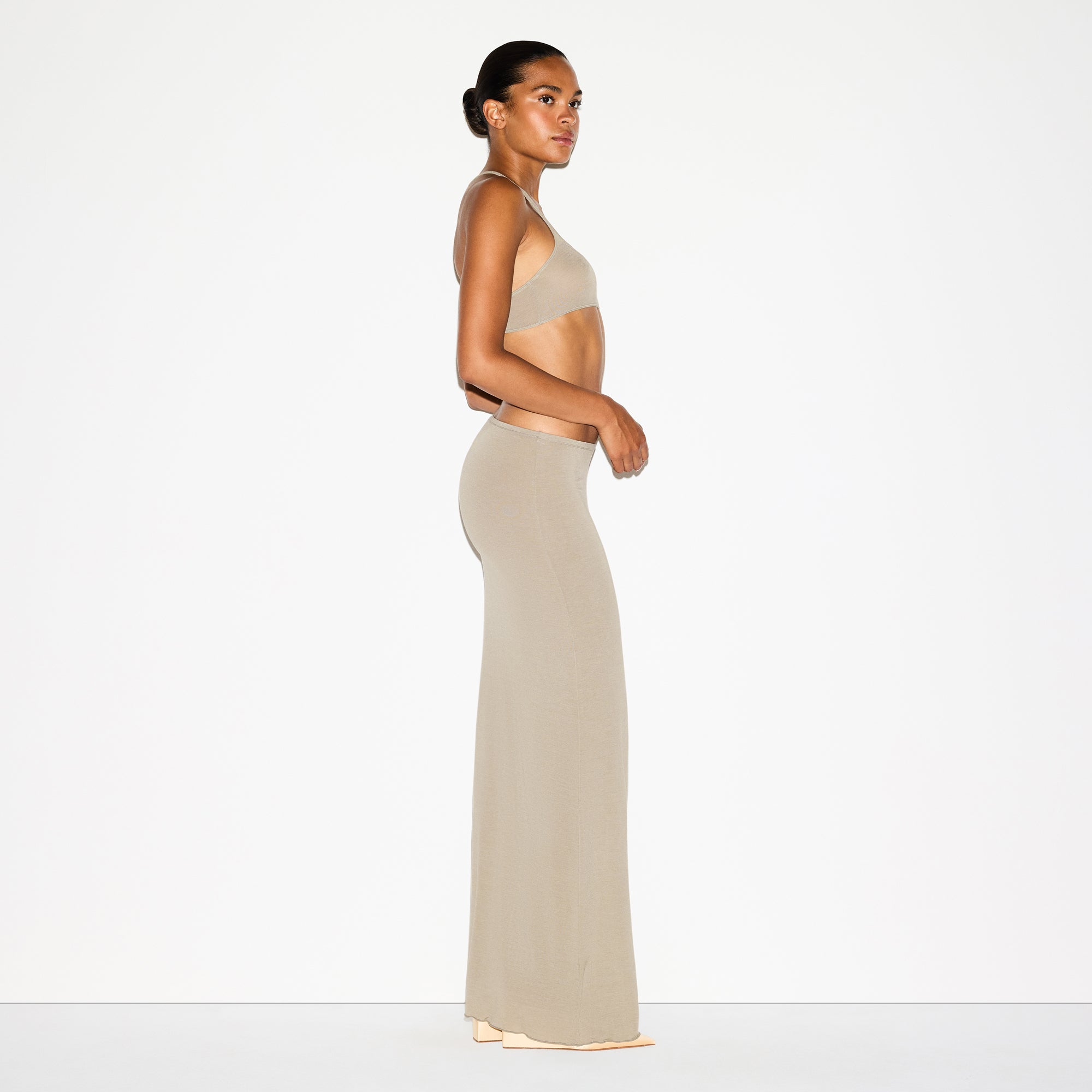 SKIMS SHEER MODAL LONG SKIRT | DUNE - Sneaker Türkiye