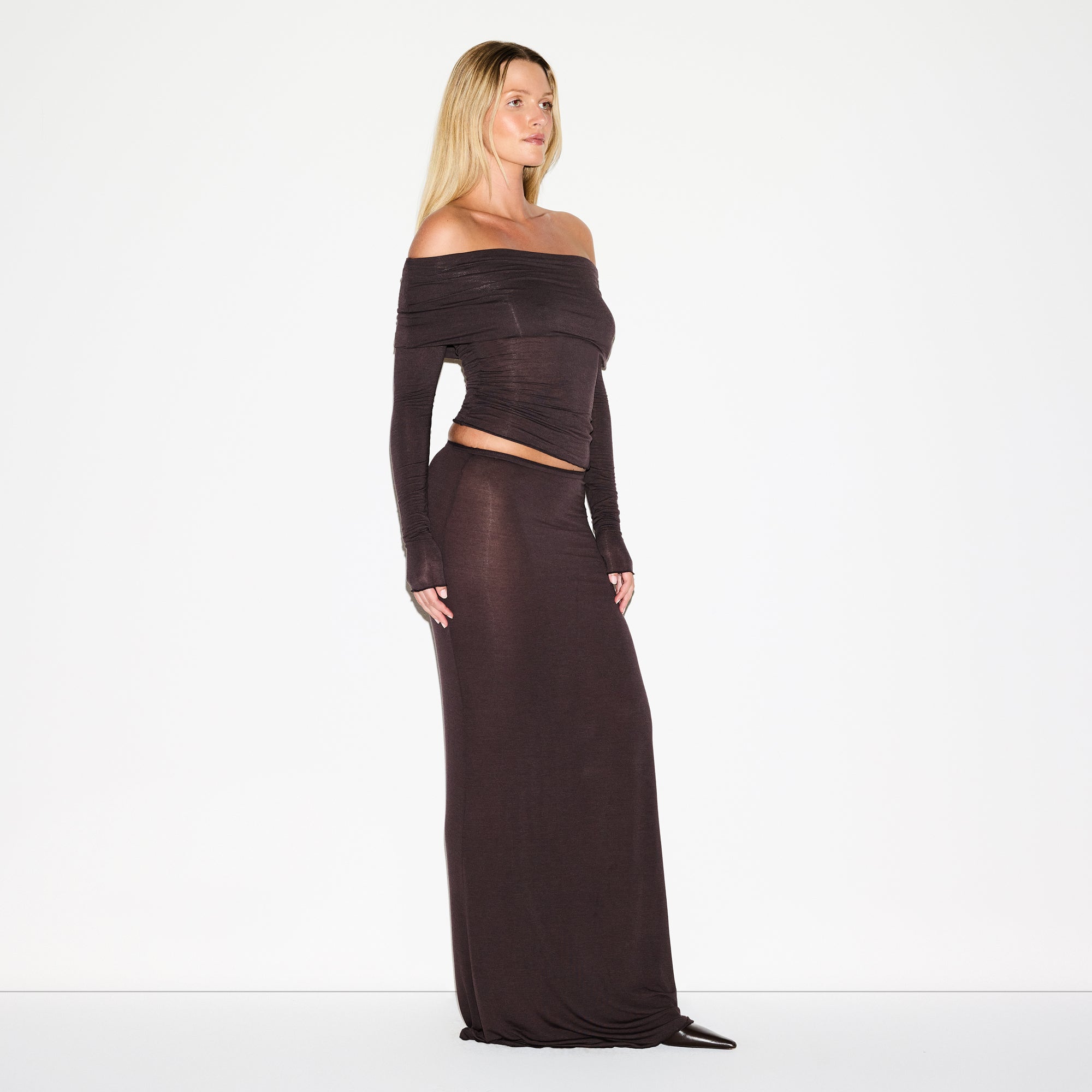 SKIMS SHEER MODAL LONG SKIRT | PHOENIX - Sneaker Türkiye