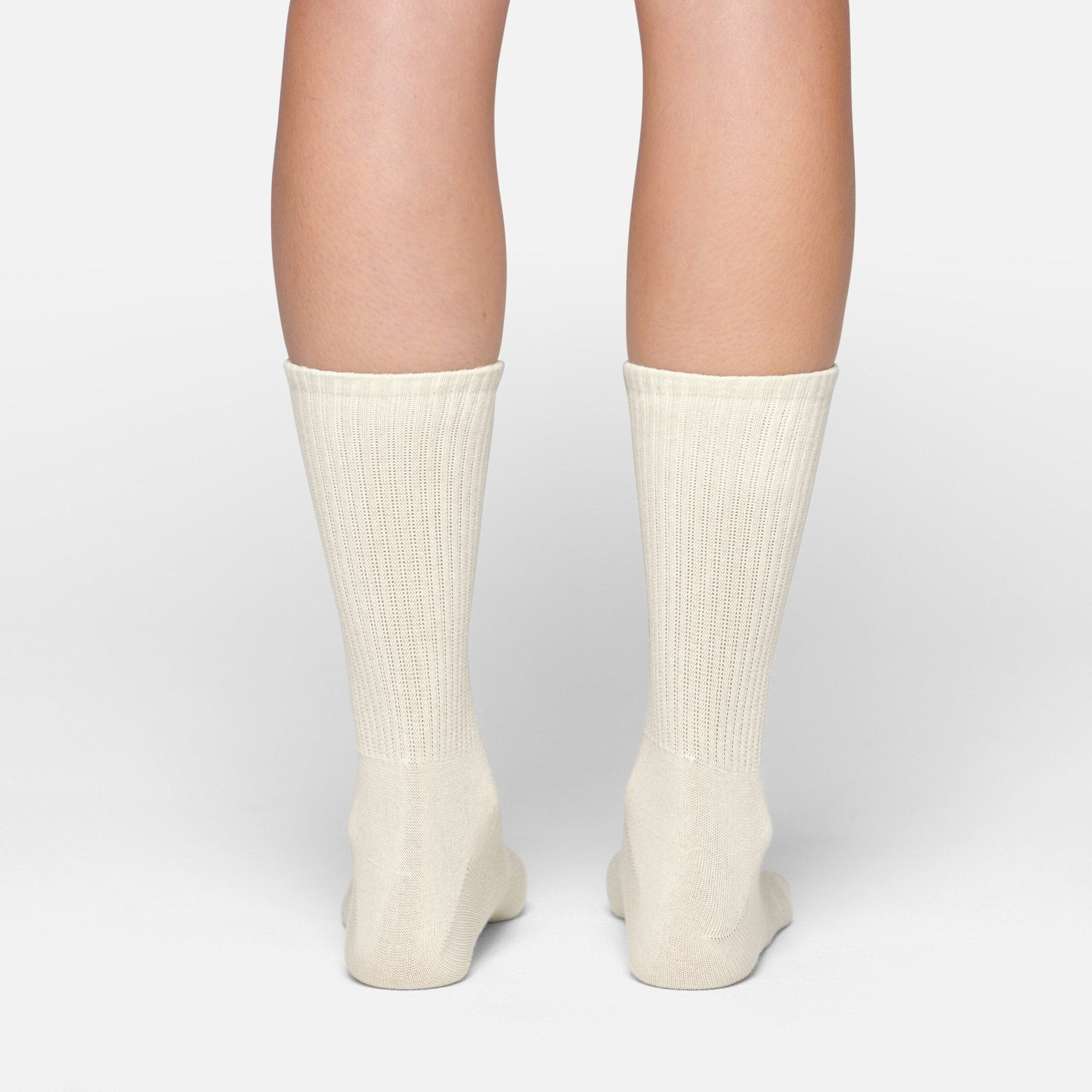 SKIMS RIBBED CREW SOCK | BONE - Sneaker Türkiye