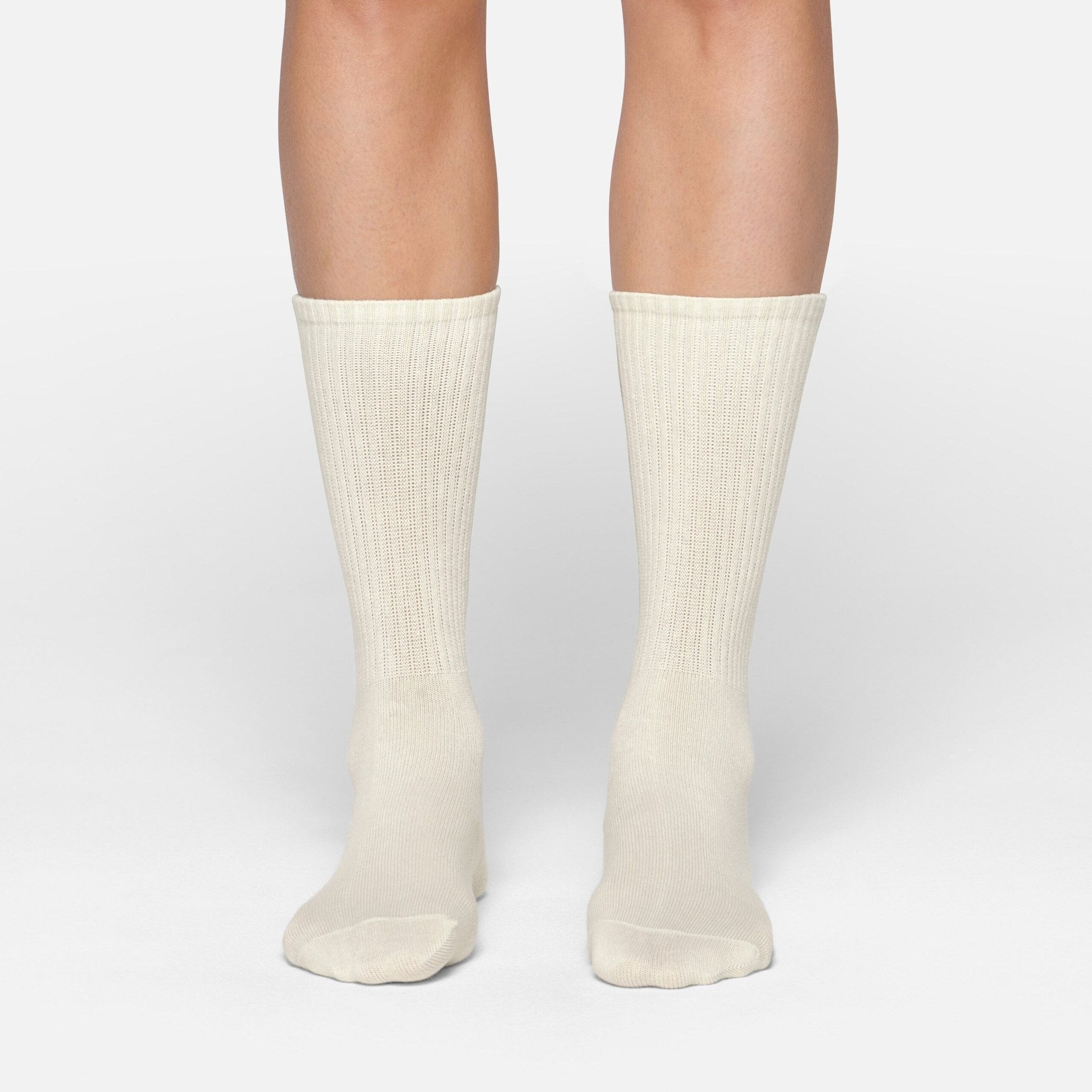 SKIMS RIBBED CREW SOCK | BONE - Sneaker Türkiye