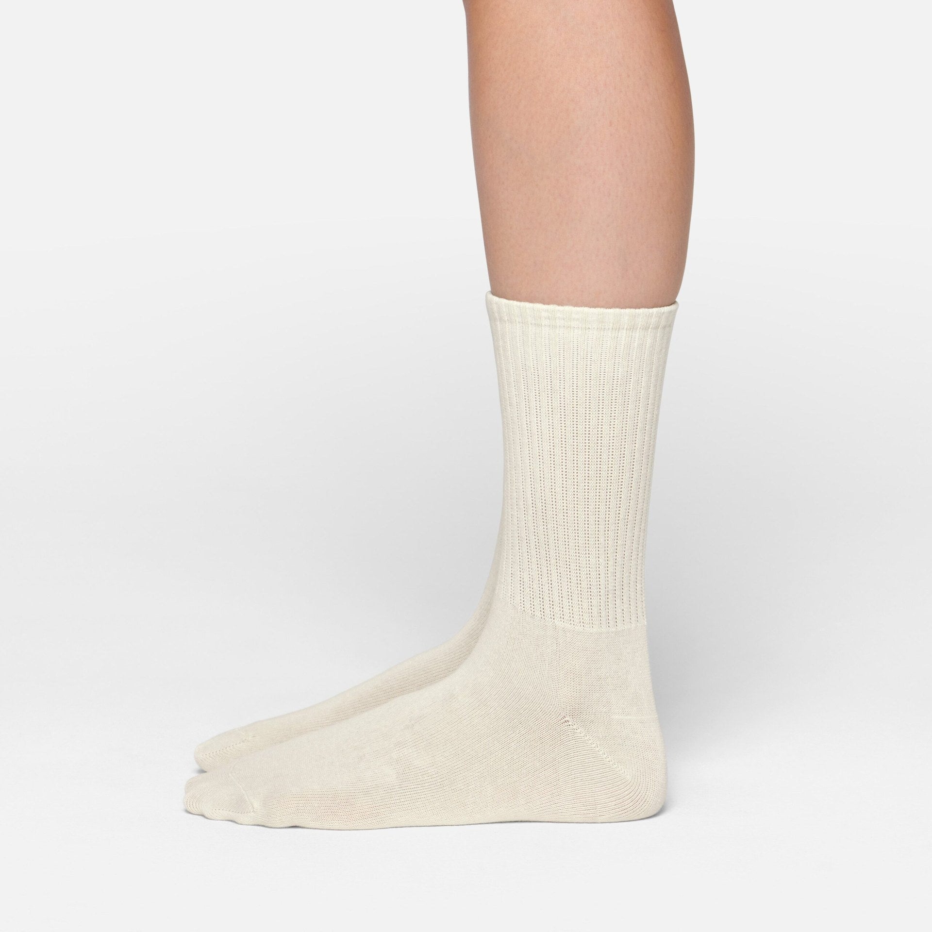 SKIMS RIBBED CREW SOCK | BONE - Sneaker Türkiye