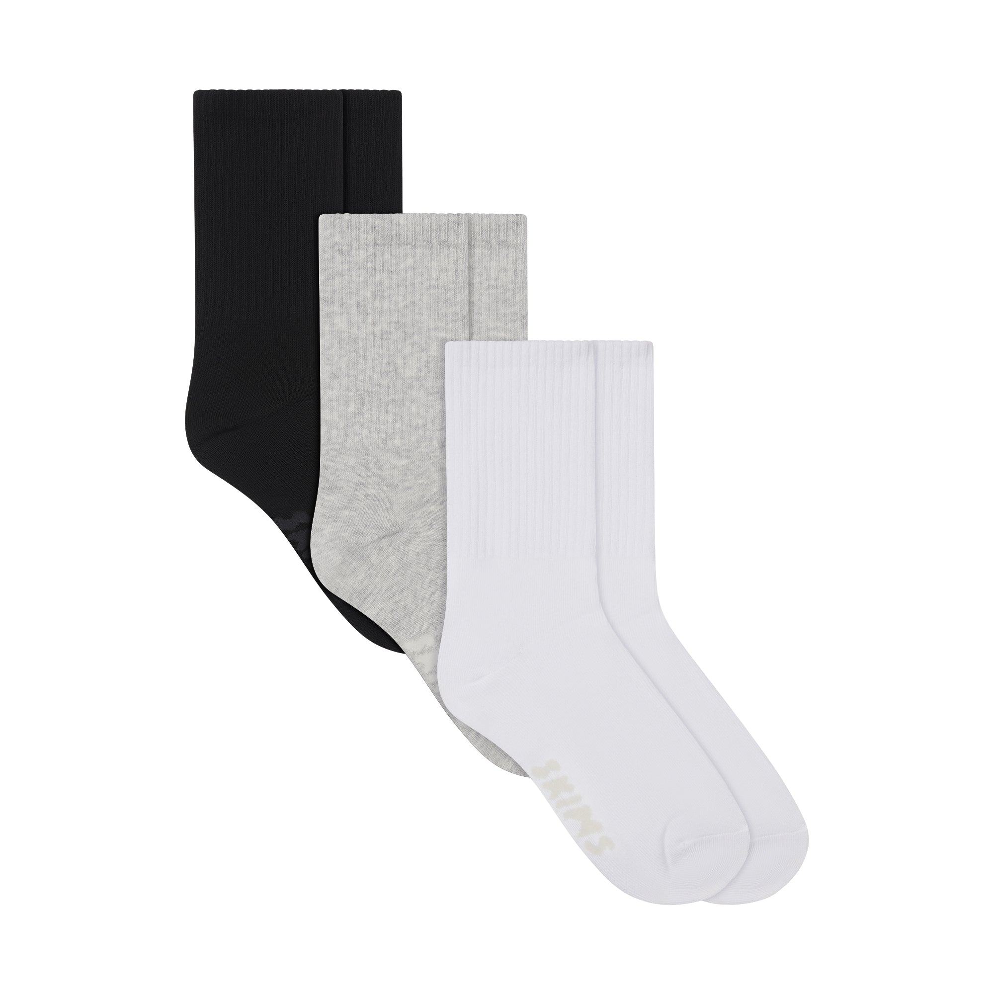 SKIMS RIBBED CREW SOCK 3-PACK | CORE MULTI - Sneaker Türkiye