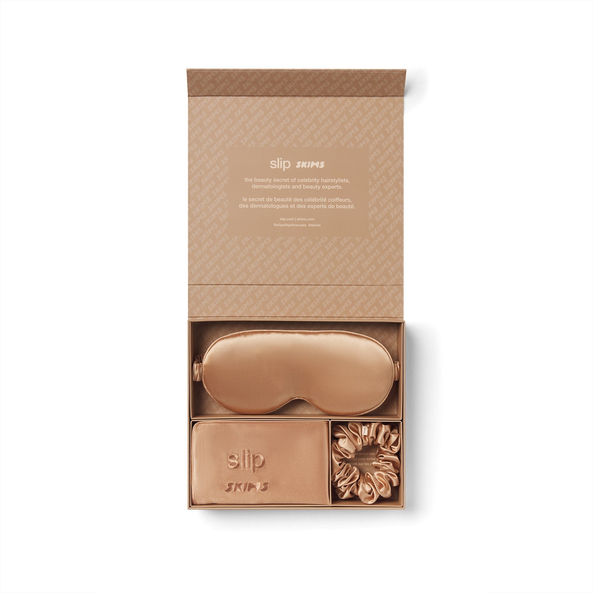 SLIP X SKIMS PURE SILK SIGNATURE GIFT SET | CLAY - Sneaker Türkiye