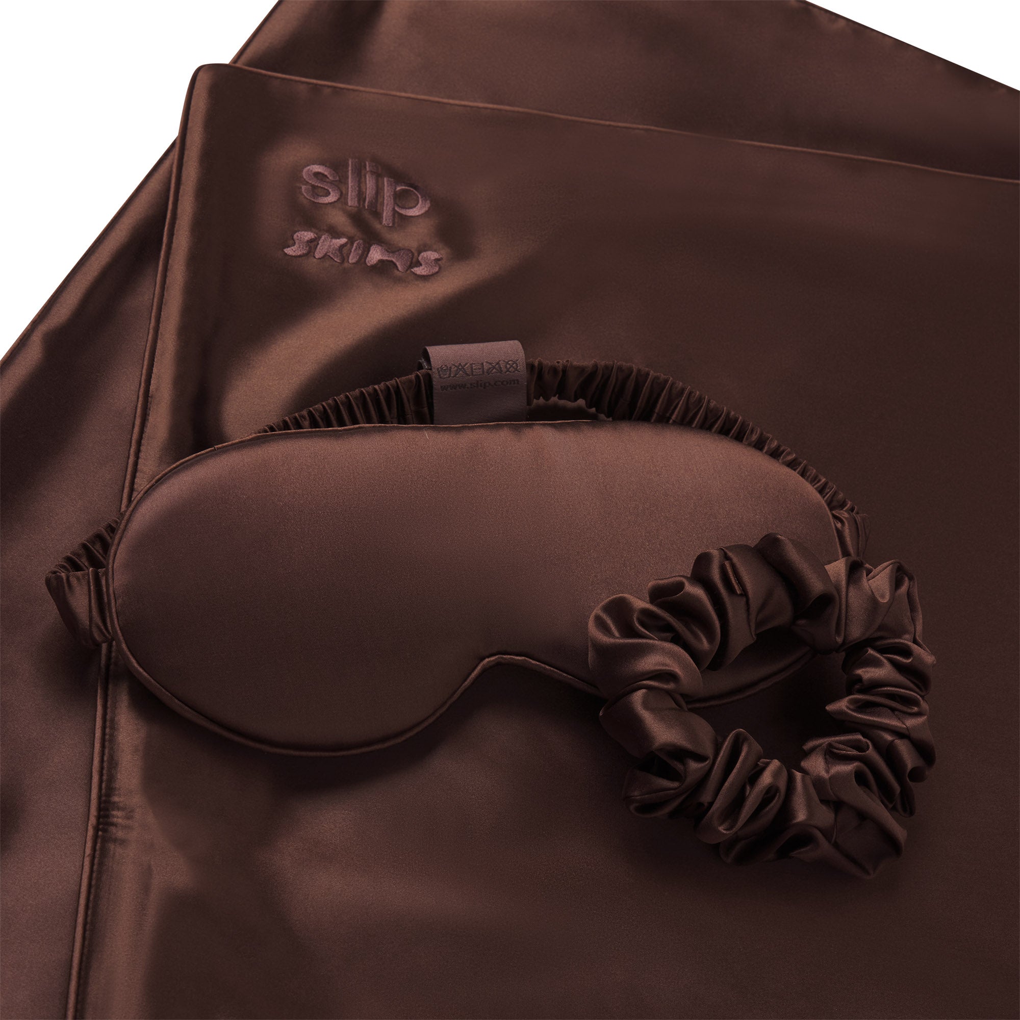 SLIP X SKIMS PURE SILK SIGNATURE GIFT SET | COCOA - Sneaker Türkiye