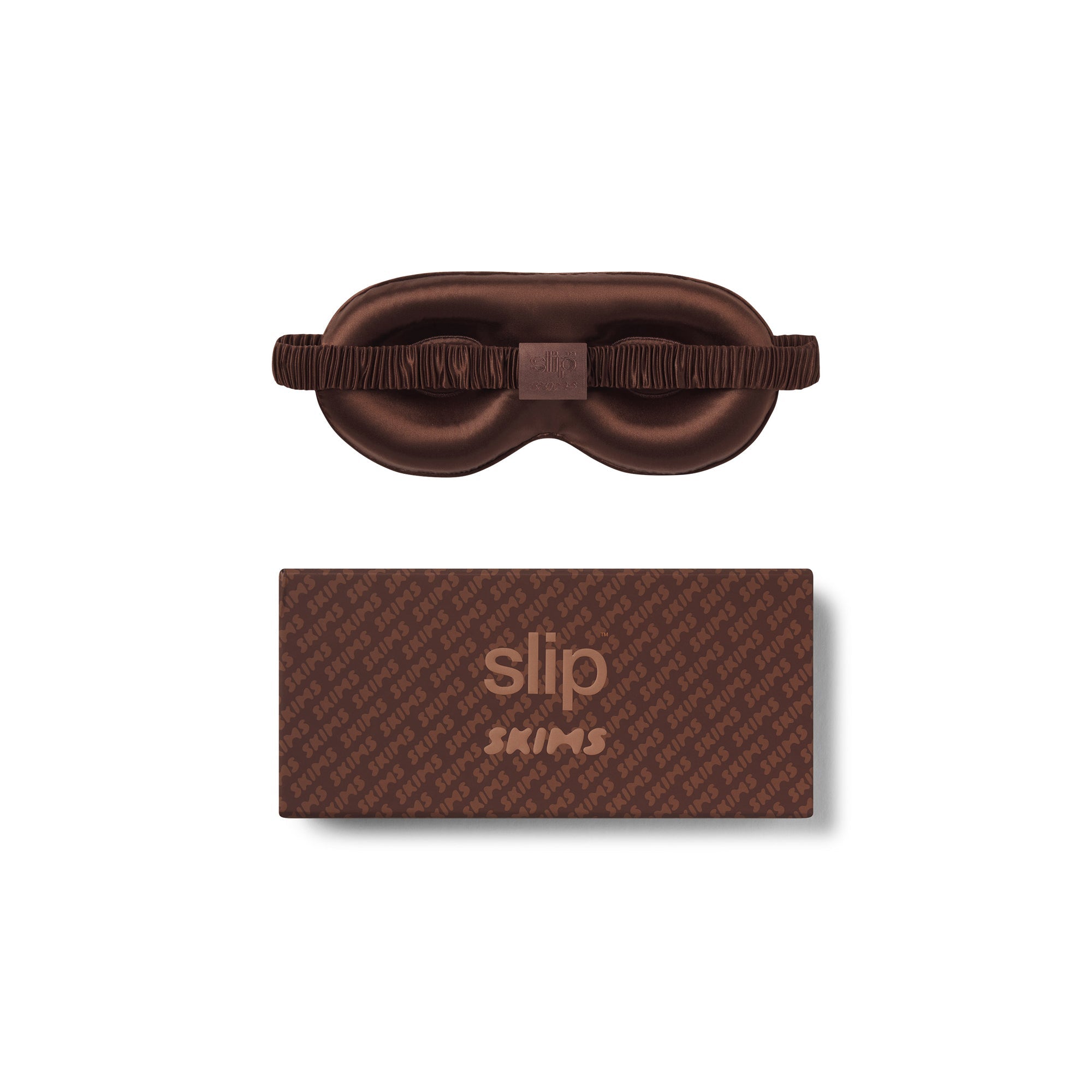 SLIP X SKIMS PURE SILK CONTOUR SLEEP MASK | COCOA - Sneaker Türkiye