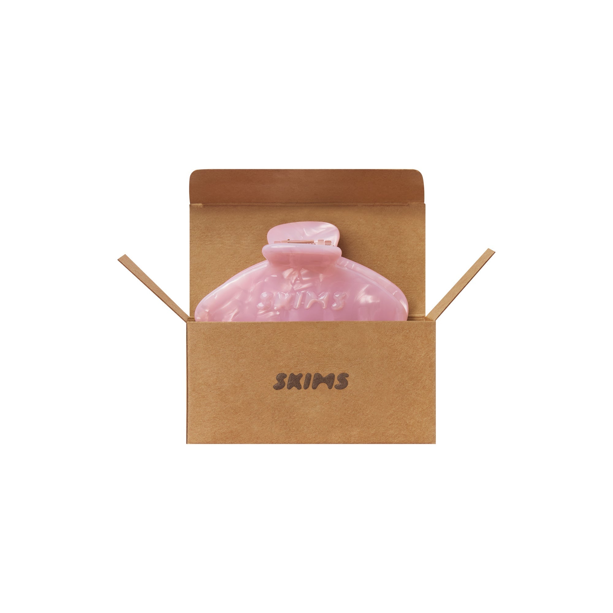 SKIMS GETTING READY ACCESSORIES EMBOSSED LOGO CLAW CLIP | BARELY PINK PEARL - Sneaker Türkiye