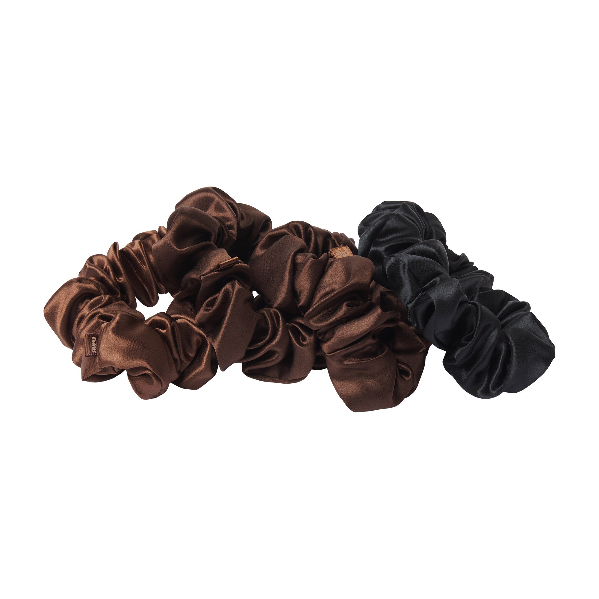 SLIP X SKIMS PURE SILK LARGE SCRUNCHIES 4-PACK | DEEP - Sneaker Türkiye