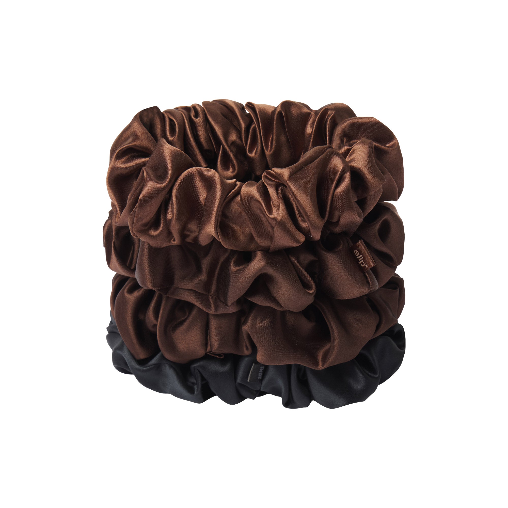 SLIP X SKIMS PURE SILK LARGE SCRUNCHIES 4-PACK | DEEP - Sneaker Türkiye