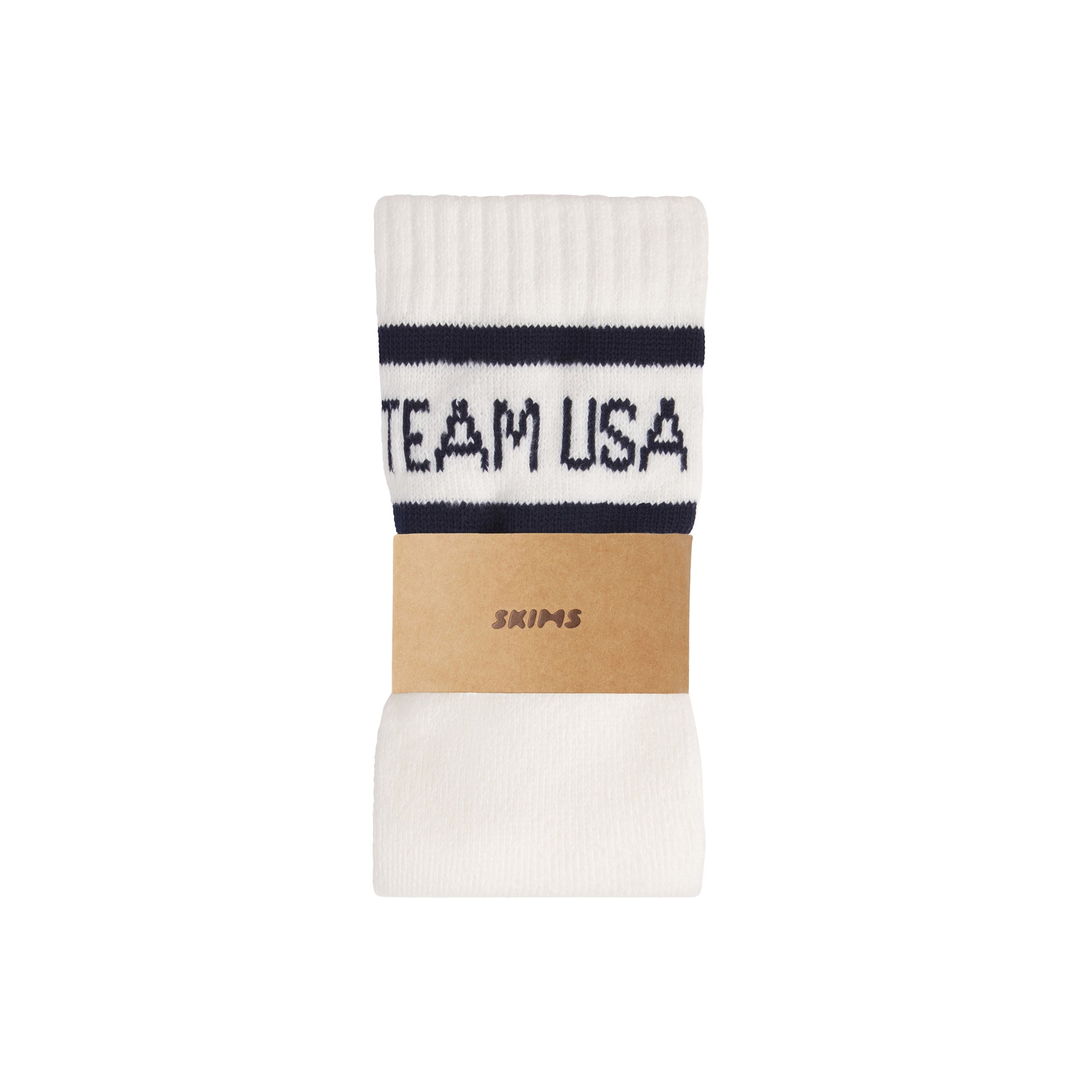 SKIMS FOR TEAM USA OLYMPIC THIGH HIGH SOCK | ECRU - Sneaker Türkiye