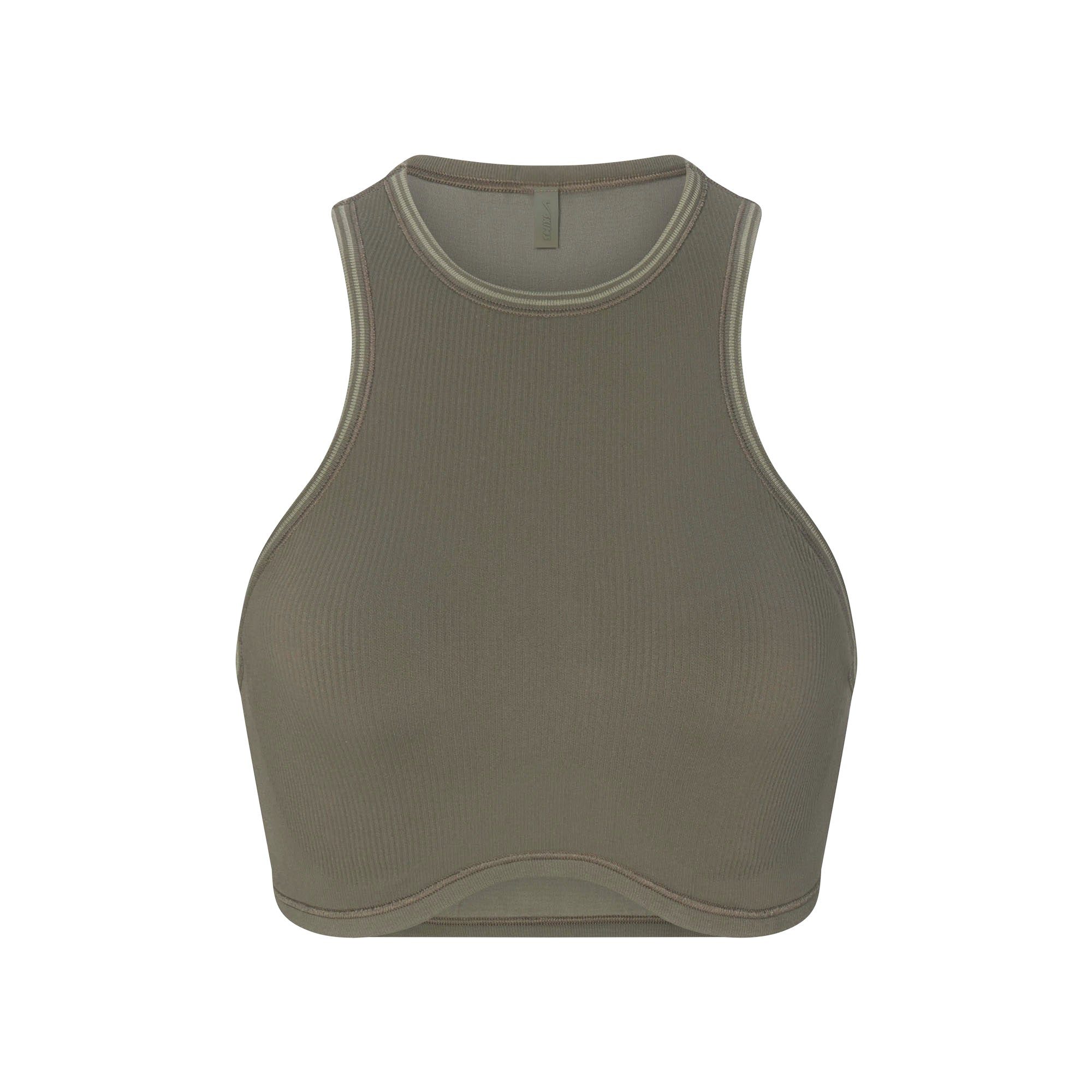 NikeSKIMS RIBBED SEAMLESS RACER FRONT BRA | DUSTY OAKMOSS - Sneaker Türkiye
