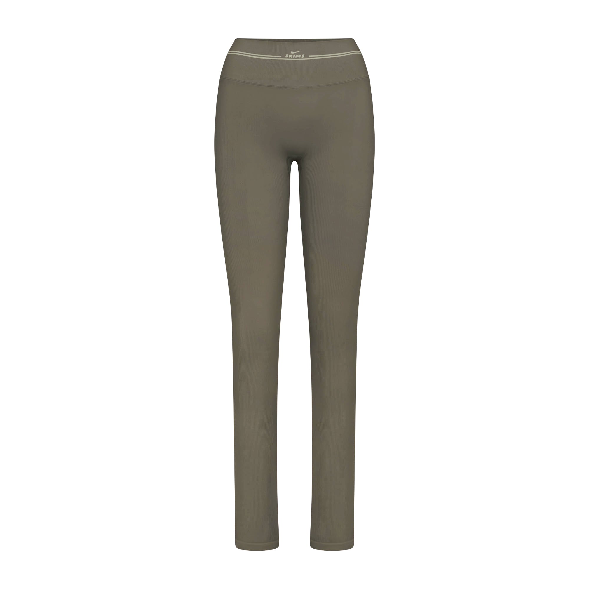 NikeSKIMS RIBBED SEAMLESS 34″ STRAIGHT LEGGING | DUSTY OAKMOSS - Sneaker Türkiye