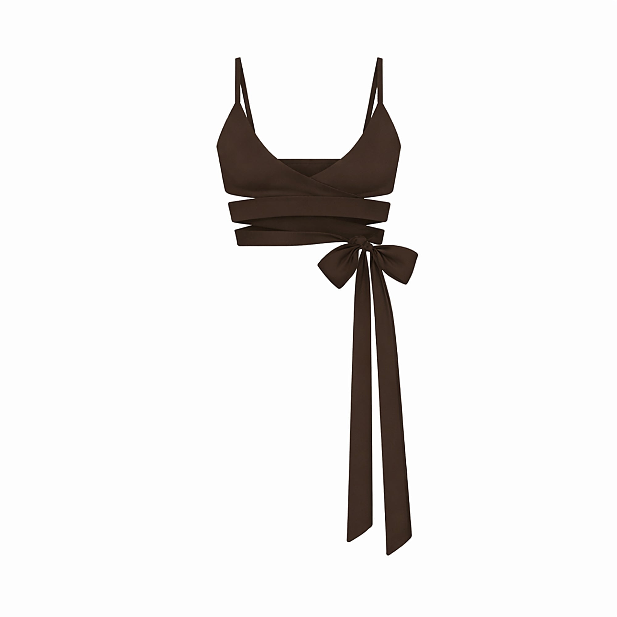 NikeSKIMS MATTE WRAP FRONT BRA | DARK SEPIA - Sneaker Türkiye
