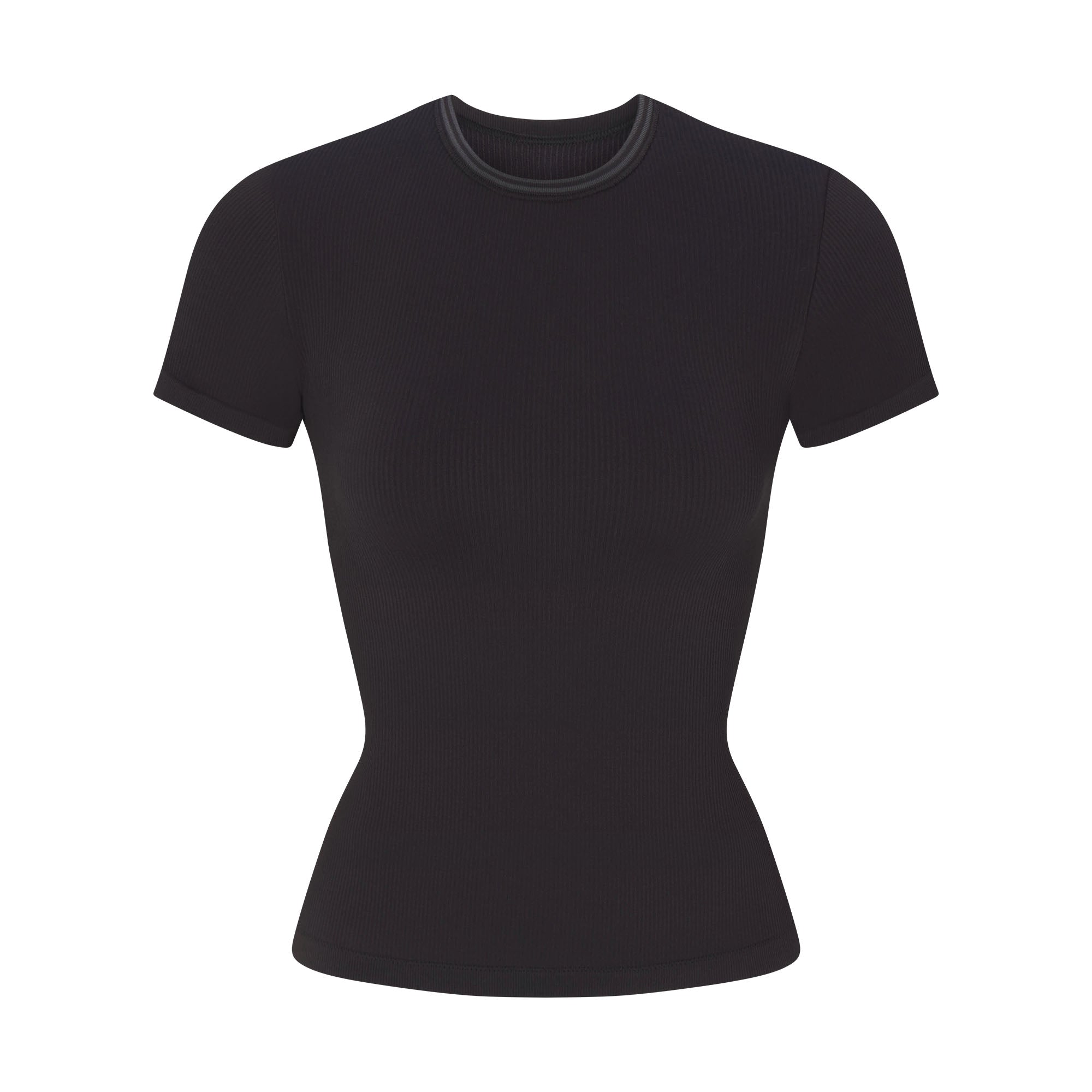 NikeSKIMS RIBBED SEAMLESS BABY TEE | OBSIDIAN - Sneaker Türkiye