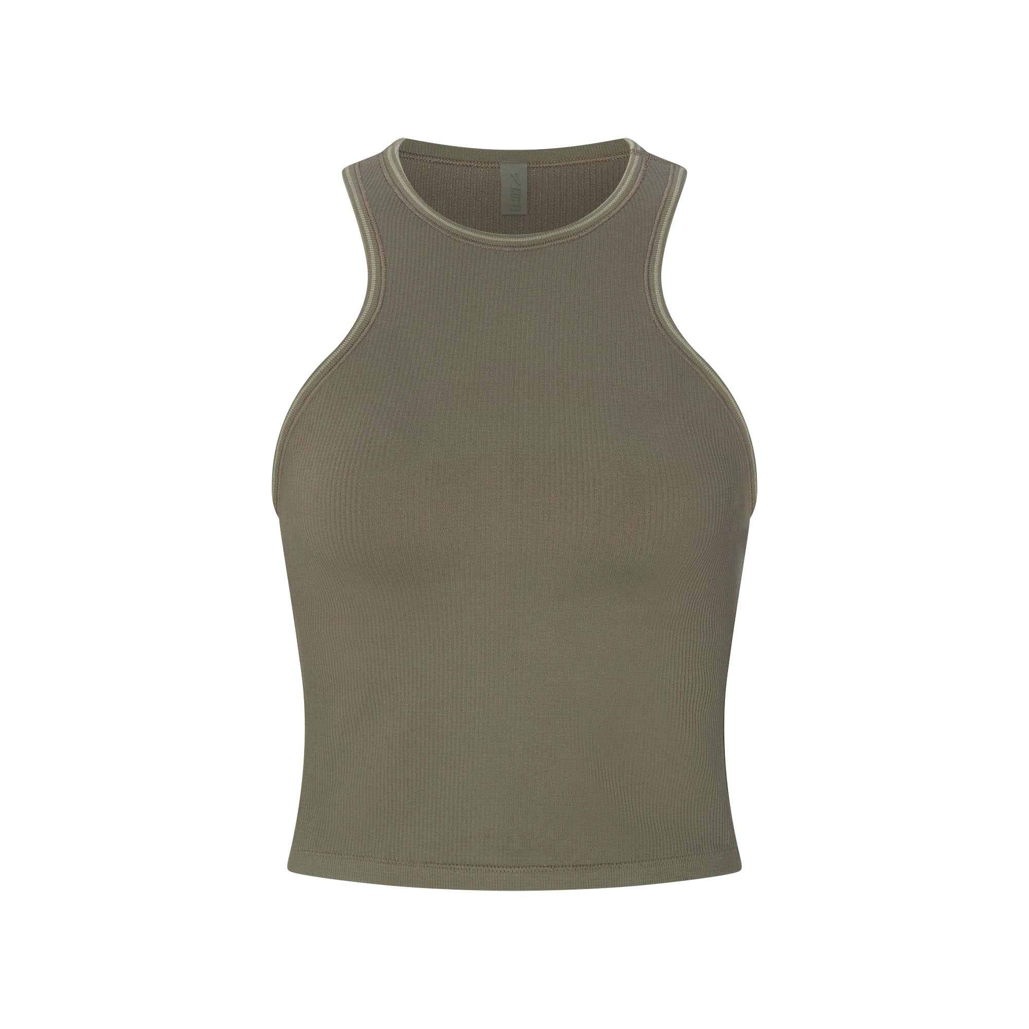 NikeSKIMS RIBBED SEAMLESS RACER FRONT TANK | DUSTY OAKMOSS - Sneaker Türkiye