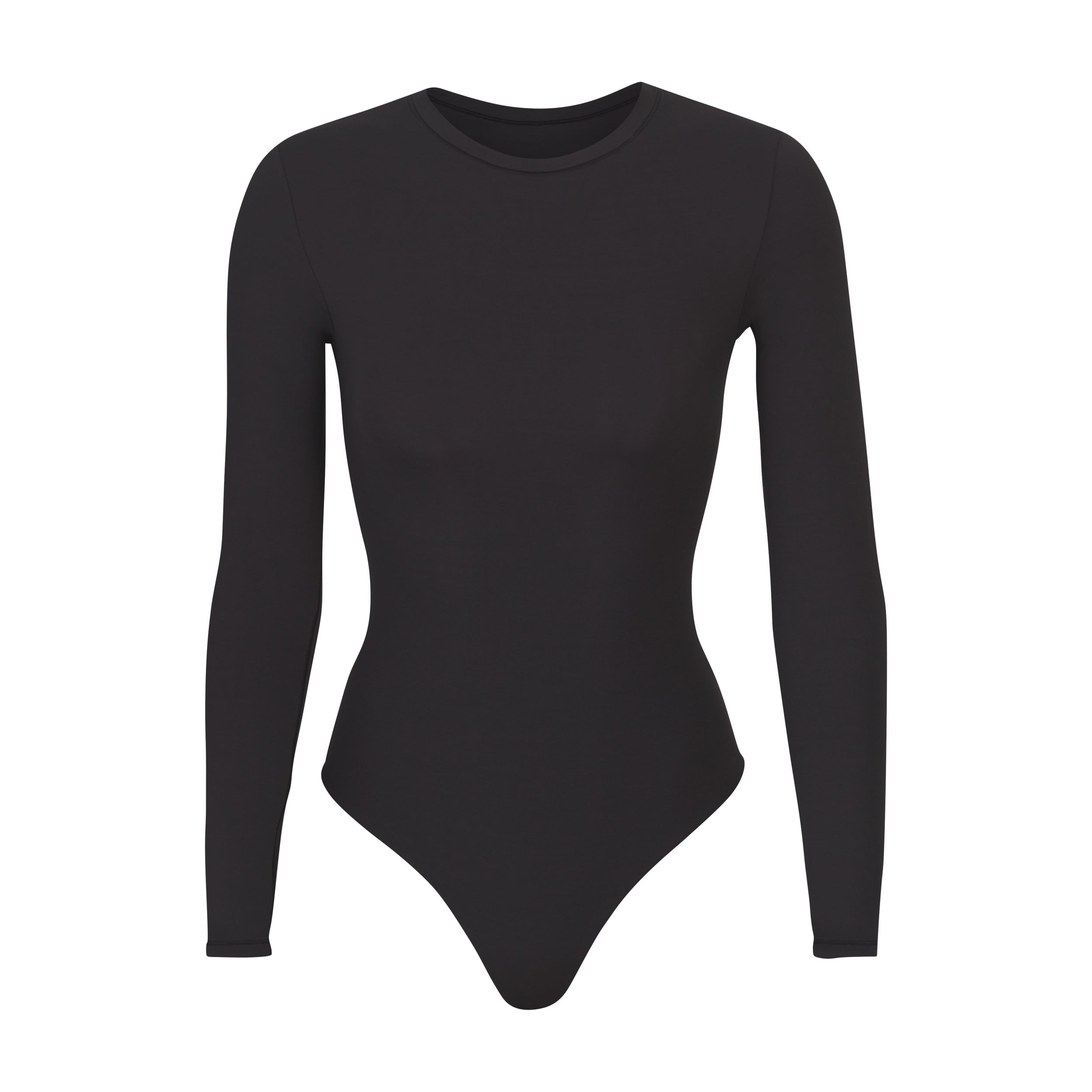 SKIMS FITS EVERYBODY LONG SLEEVE CREW NECK BODYSUIT | ONYX - Sneaker Türkiye