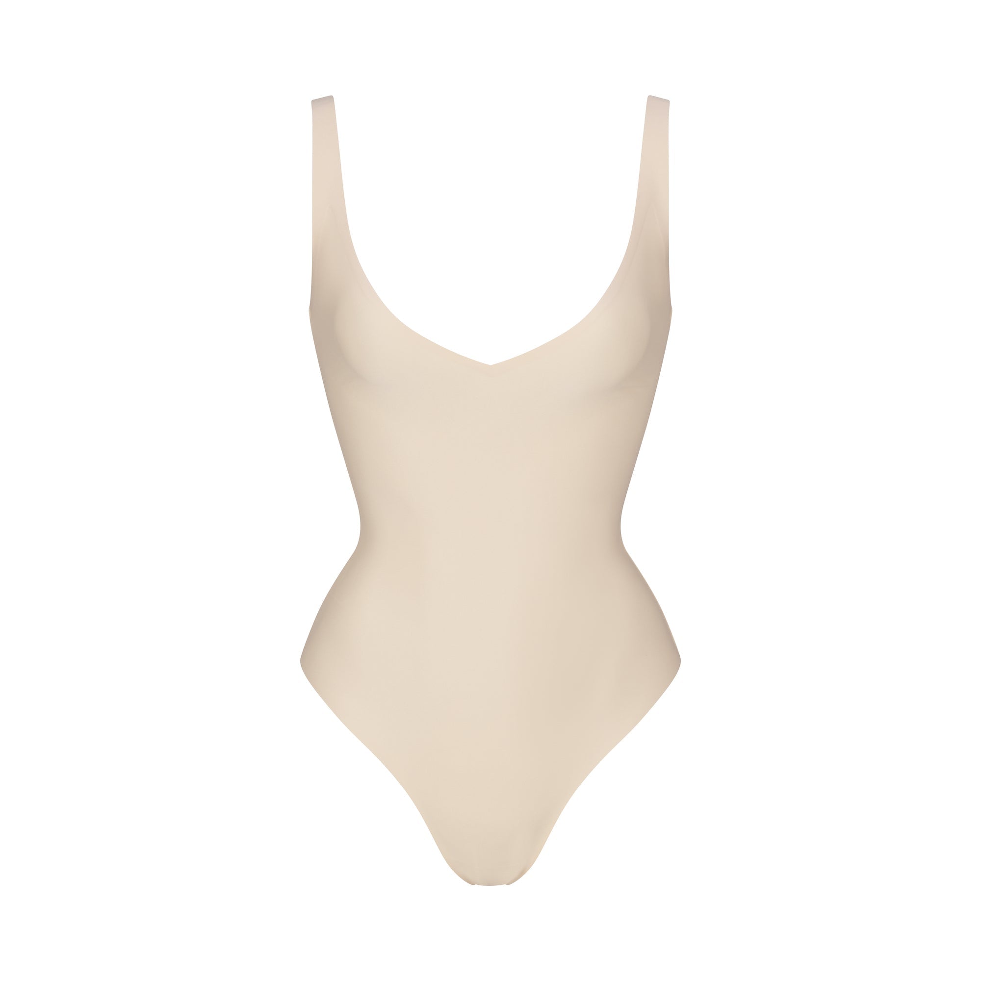 SKIMS BODY UNLINED PLUNGE THONG BODYSUIT | SAND - Sneaker Türkiye