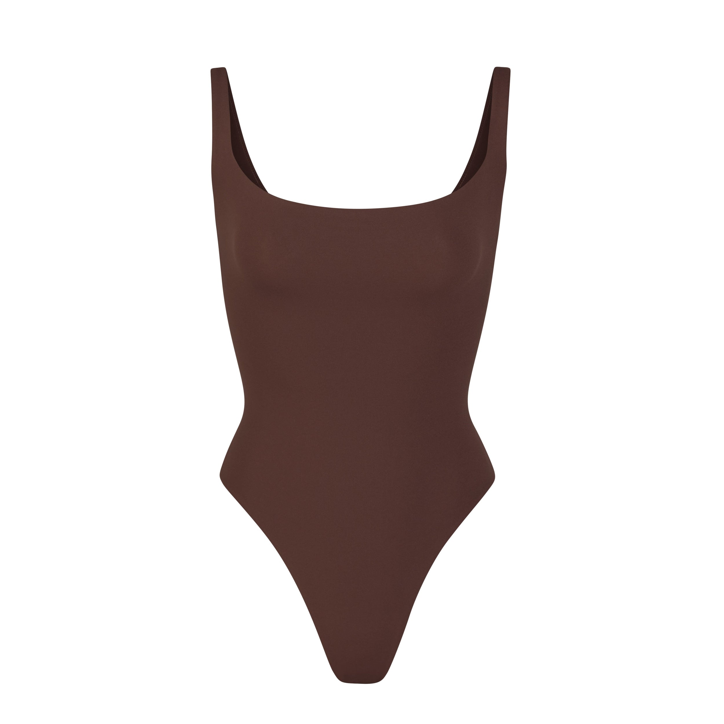 SKIMS FITS EVERYBODY SQUARE NECK BODYSUIT | COCOA - Sneaker Türkiye