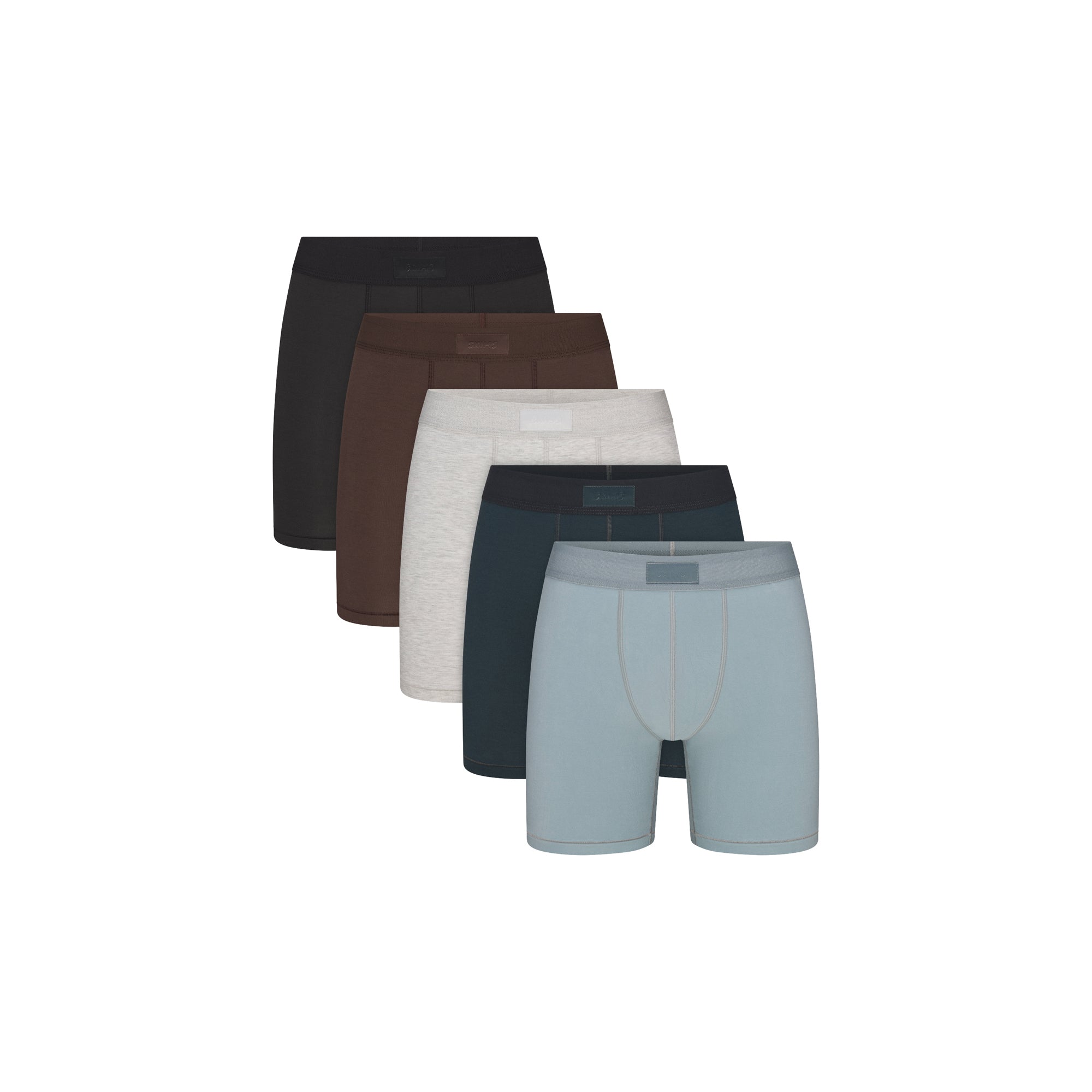 SKIMS COTTON MENS 5″ BOXER BRIEF 5-PACK | VERDANT SKY MULTI - Sneaker Türkiye