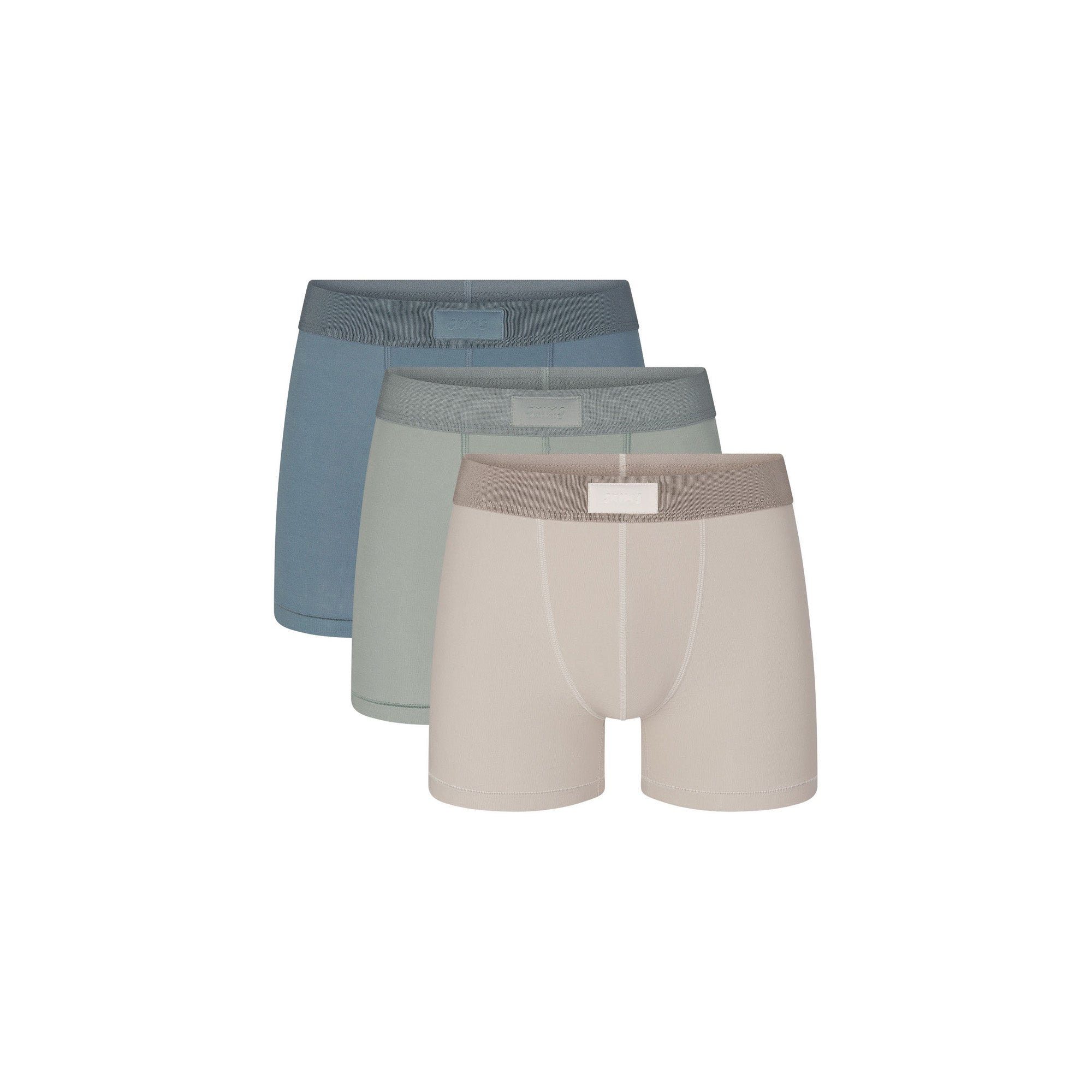 SKIMS COTTON MENS 3″ BOXER BRIEF 3-PACK | STONE MULTI - Sneaker Türkiye