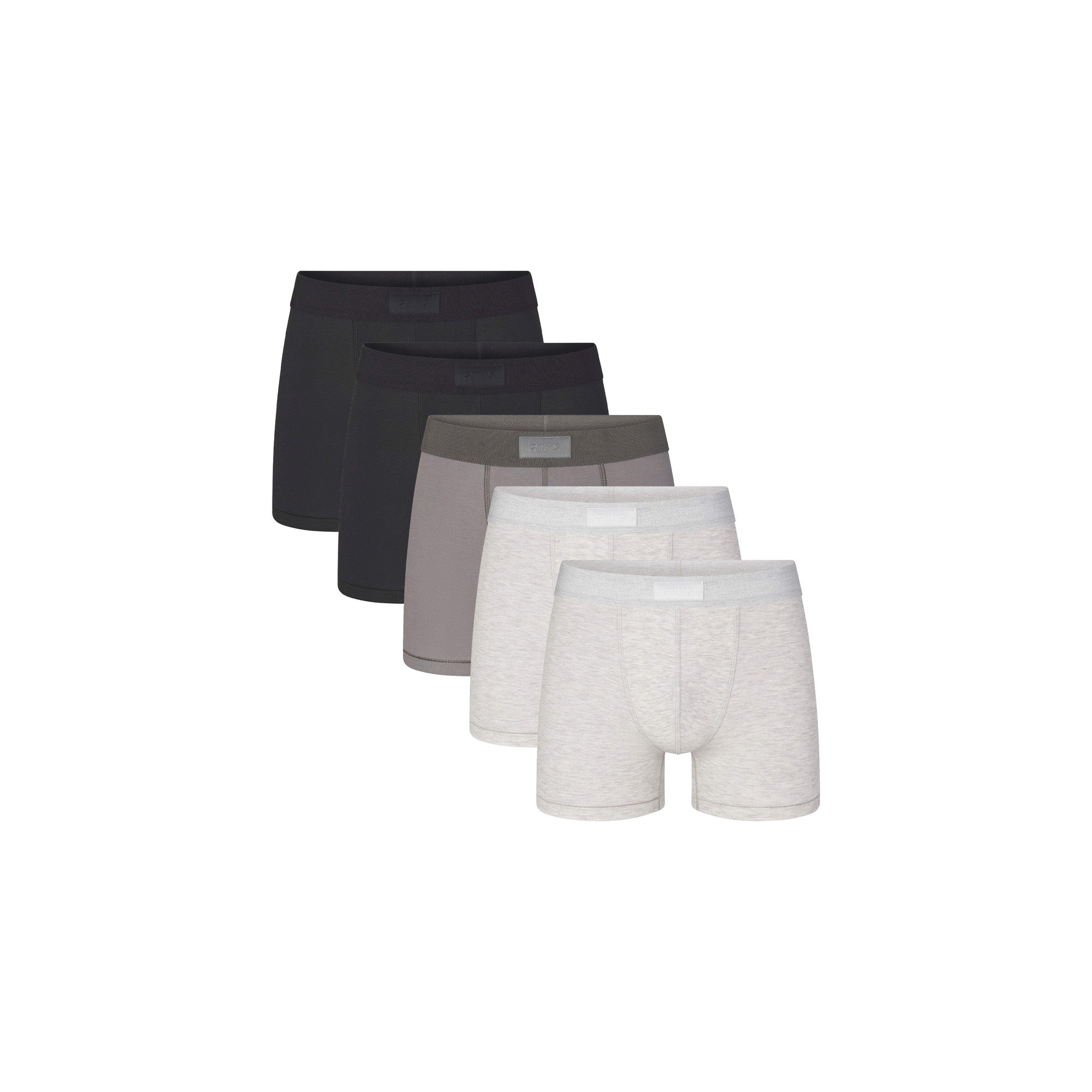 SKIMS COTTON MENS 3″ BOXER BRIEF 5-PACK | HEATHER MULTI - Sneaker Türkiye