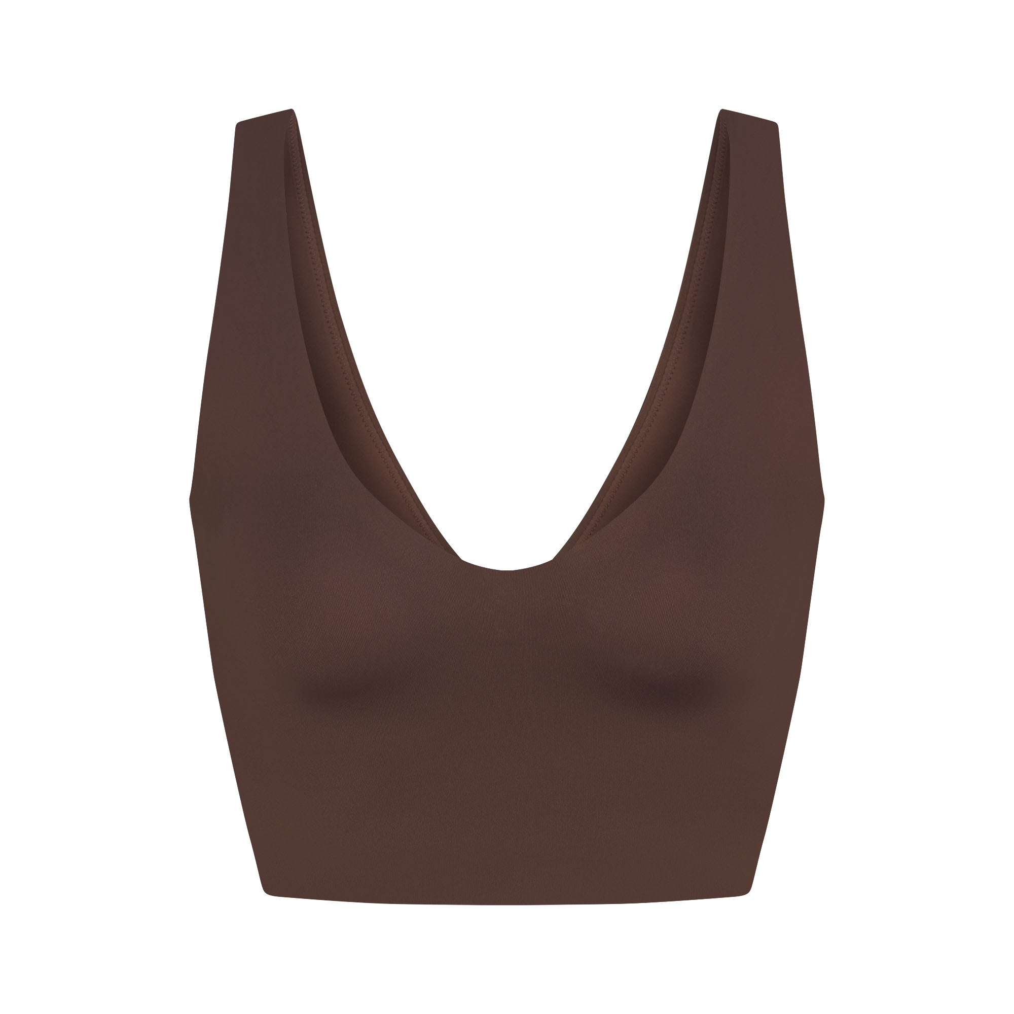 NikeSKIMS MATTE V-NECK BRA TOP | DARK SEPIA - Sneaker Türkiye