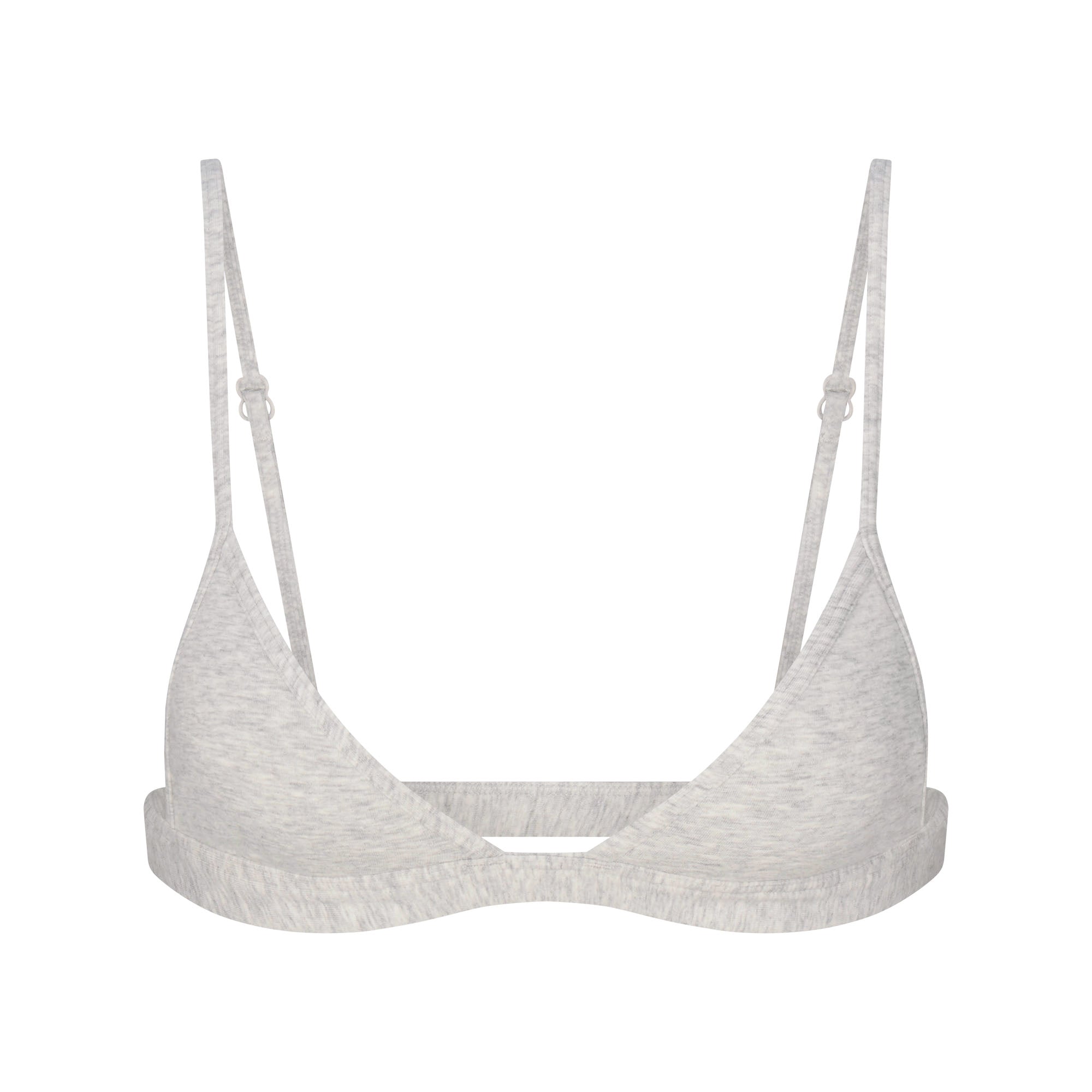SKIMS EVERYDAY COTTON TRIANGLE BRALETTE | LIGHT HEATHER GREY - Sneaker Türkiye