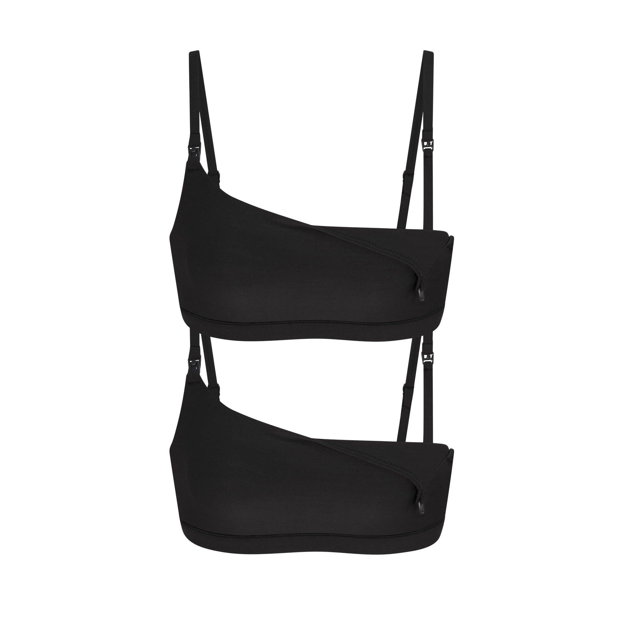 SKIMS FITS EVERYBODY MATERNITY NURSING SCOOP BRALETTE 2-PACK | ONYX - Sneaker Türkiye