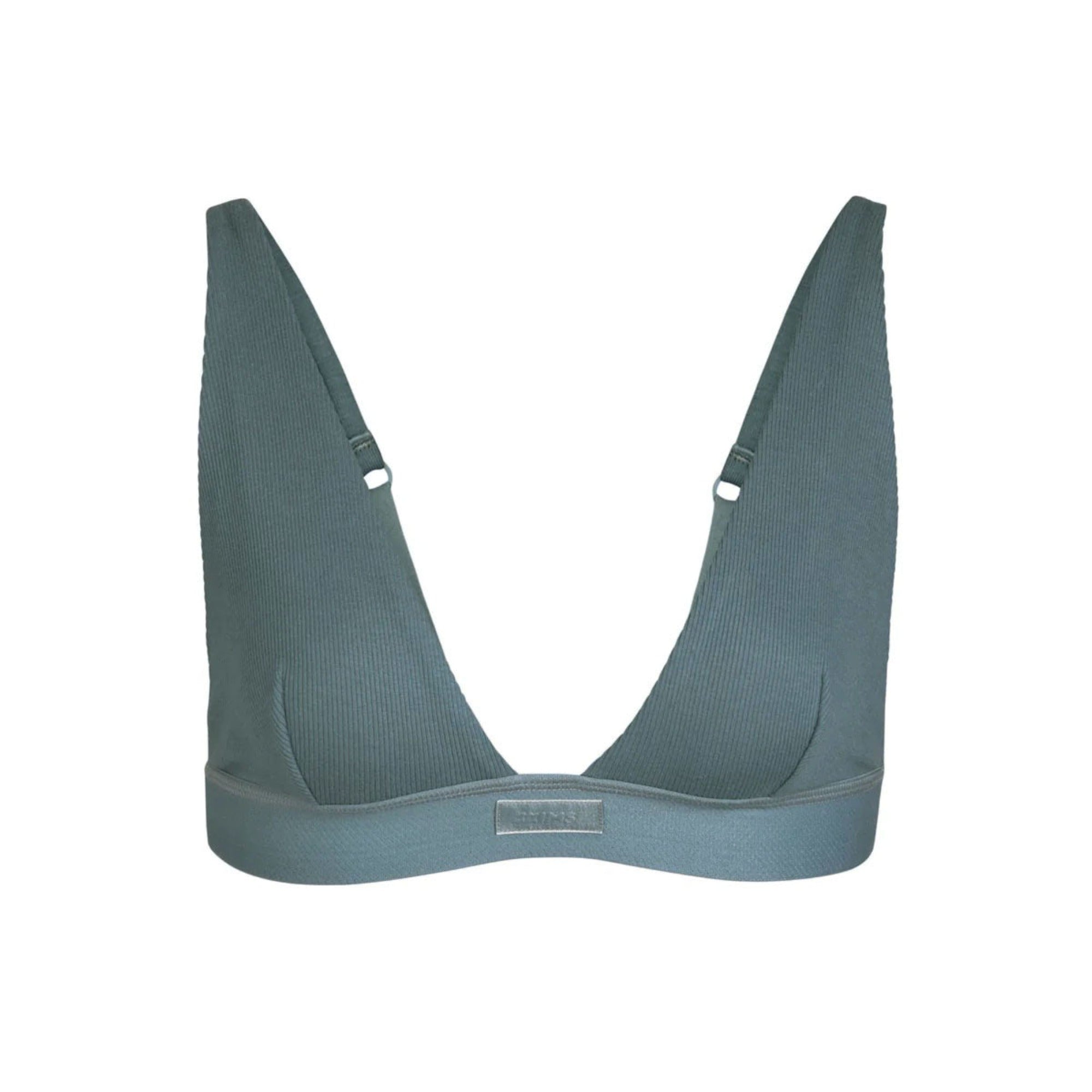 SKIMS COTTON RIB PLUNGE BRALETTE | KYANITE - Sneaker Türkiye