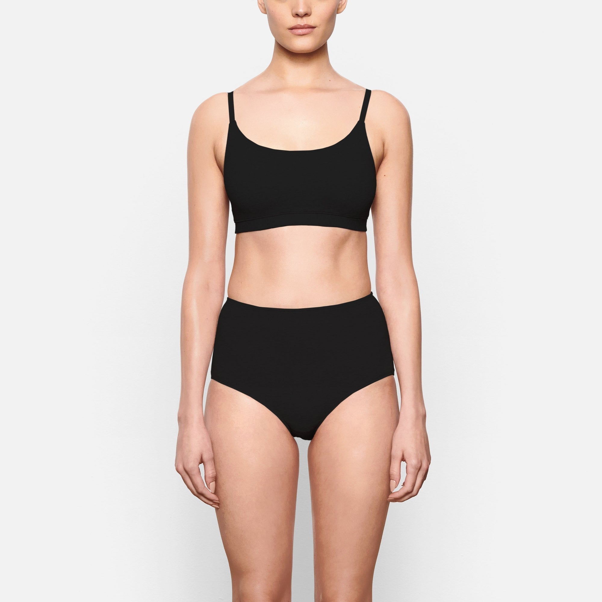 SKIMS COTTON JERSEY SCOOP BRALETTE | SOOT - Sneaker Türkiye
