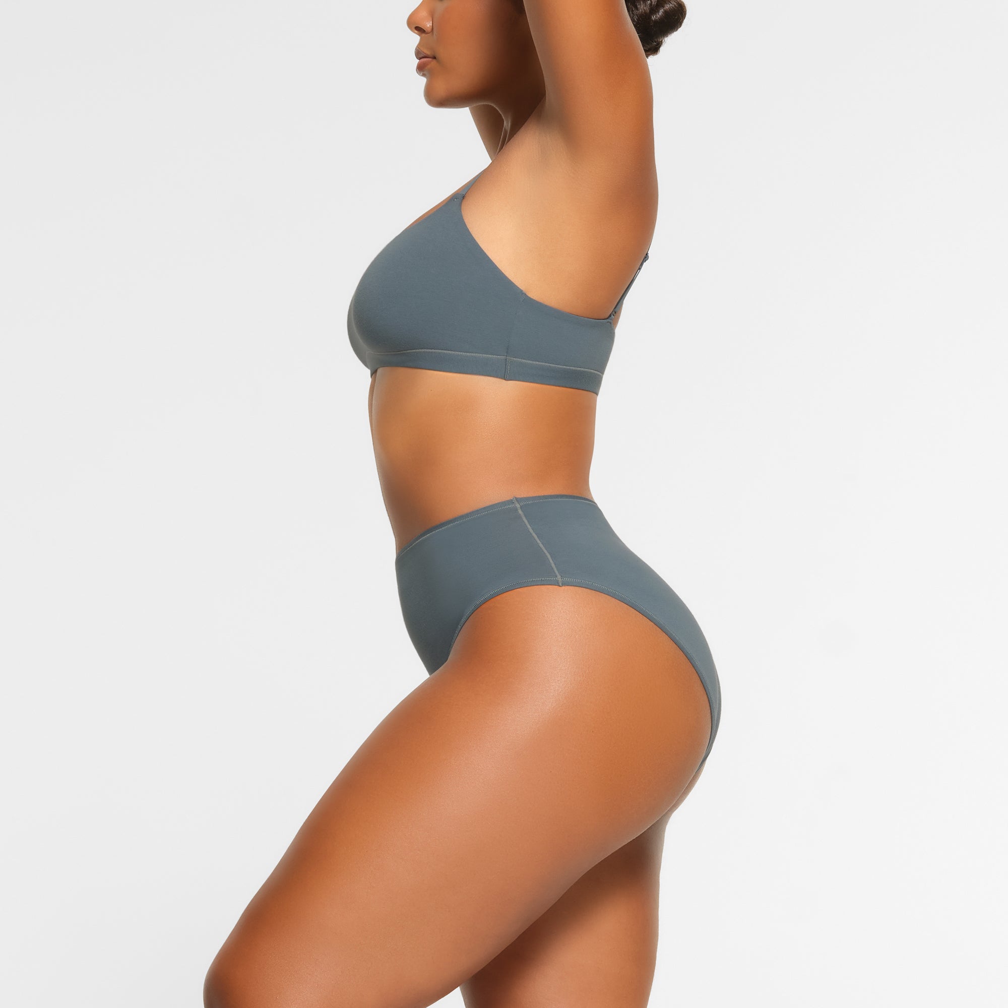 SKIMS COTTON JERSEY SCOOP BRALETTE | KYANITE - Sneaker Türkiye