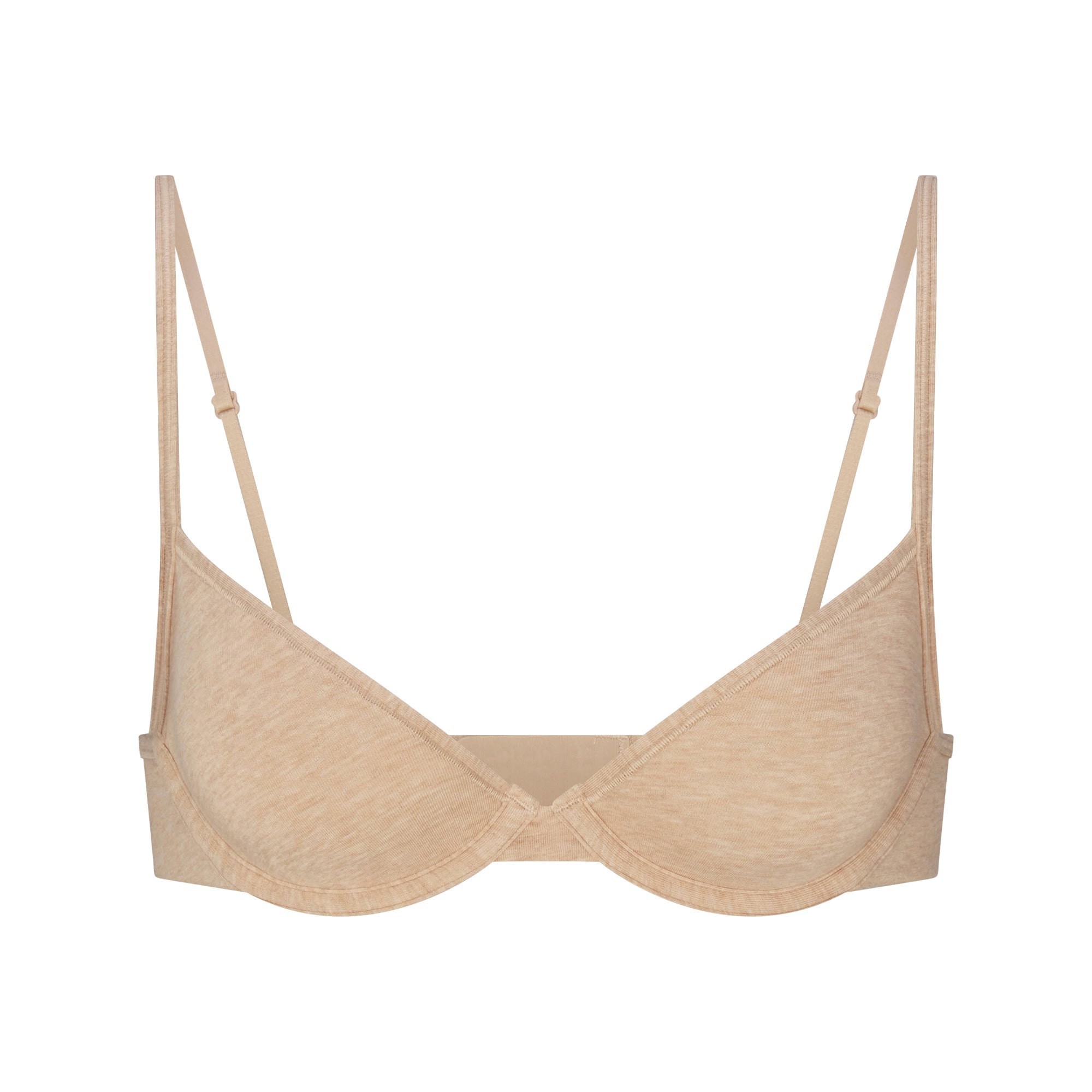 SKIMS EVERYDAY COTTON UNLINED DEMI BRA | CLAY HEATHER - Sneaker Türkiye