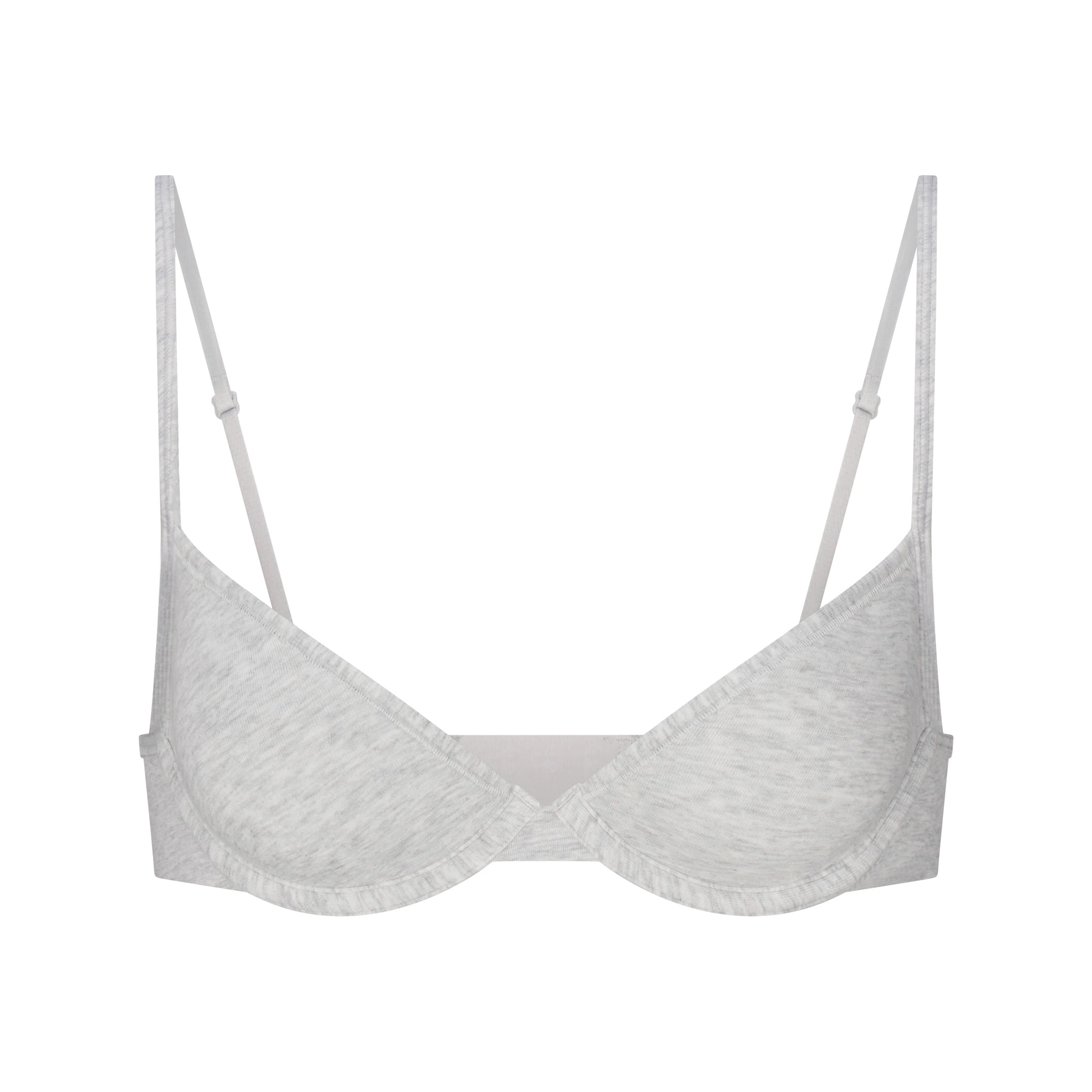 SKIMS EVERYDAY COTTON UNLINED DEMI BRA | LIGHT HEATHER GREY - Sneaker Türkiye