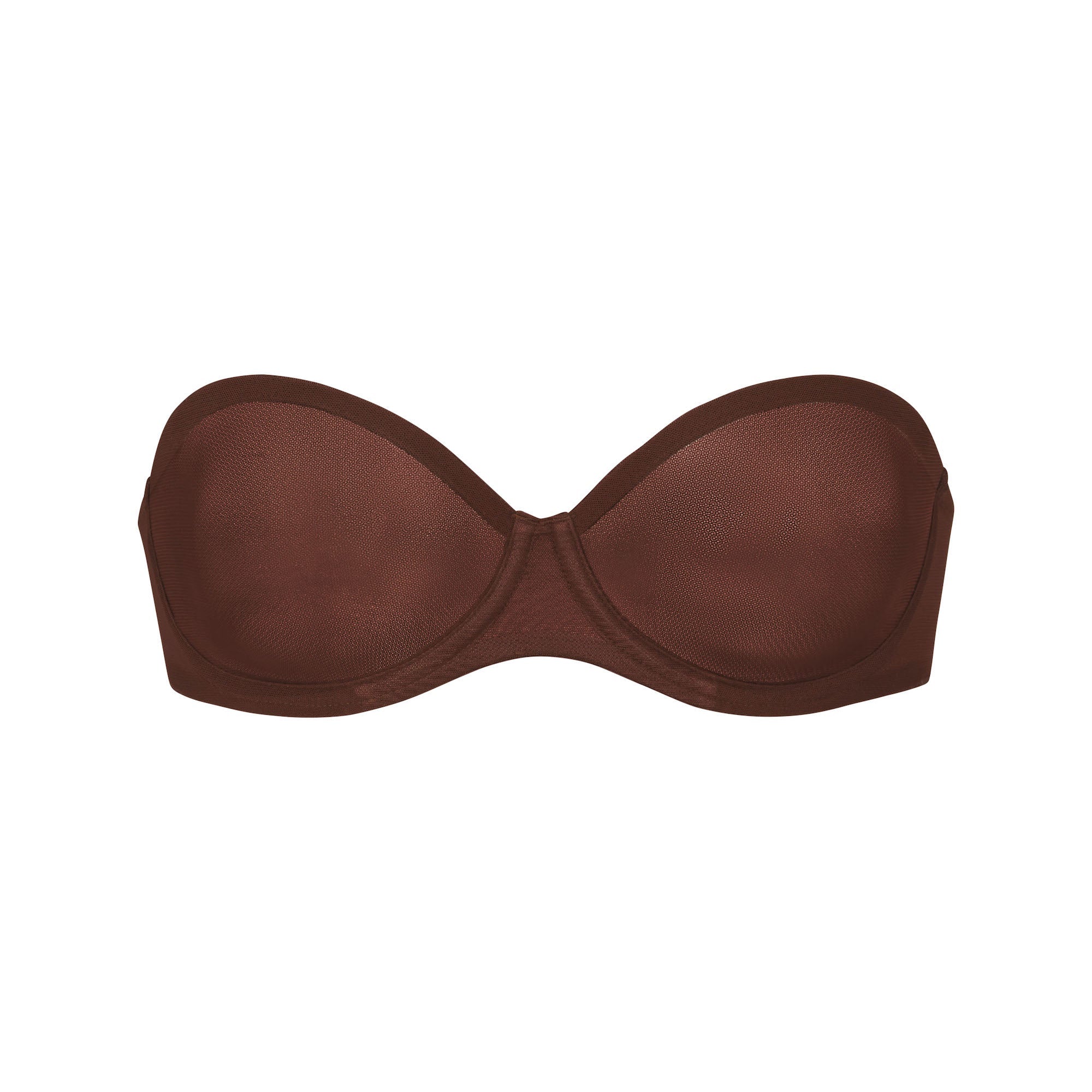 SKIMS ULTRA FINE MESH STRAPLESS BRA | MAHOGANY - Sneaker Türkiye