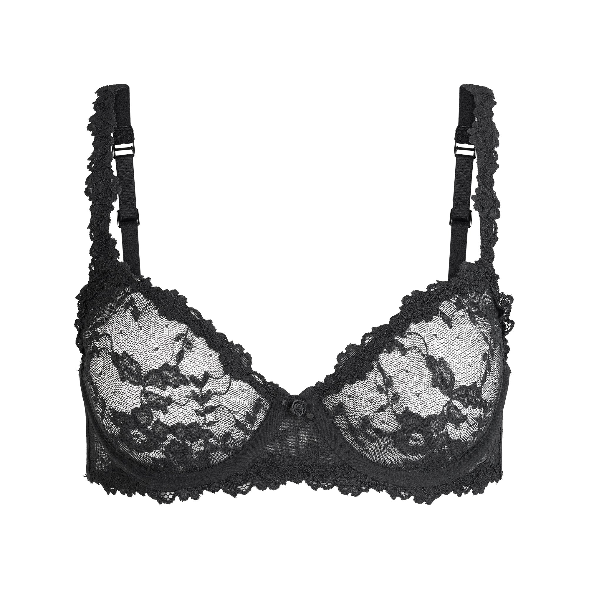 SKIMS STRETCH LACE UNLINED DEMI BRA | SOOT - Sneaker Türkiye