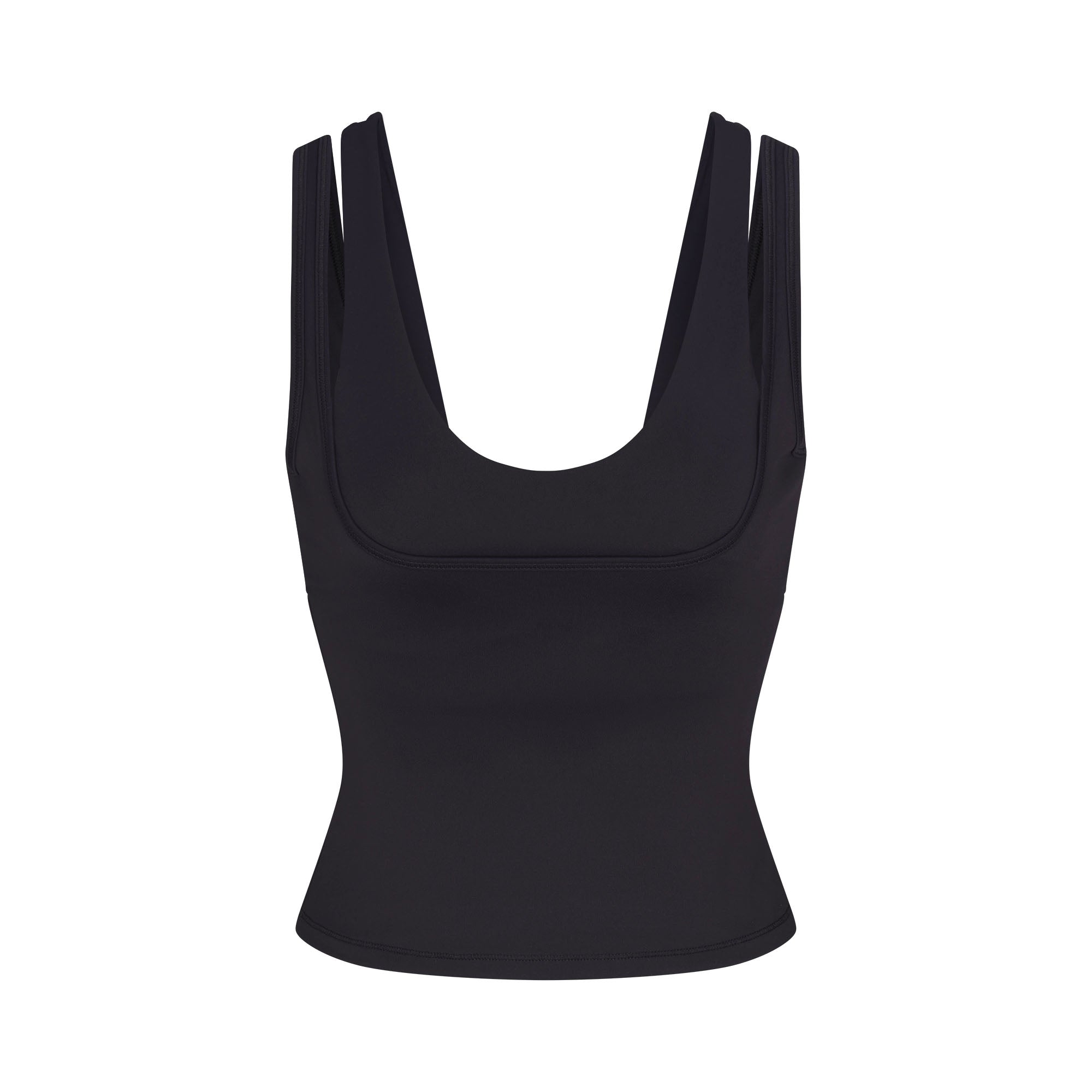 NikeSKIMS MATTE DOUBLE STRAP SCOOP TANK | OBSIDIAN - Sneaker Türkiye