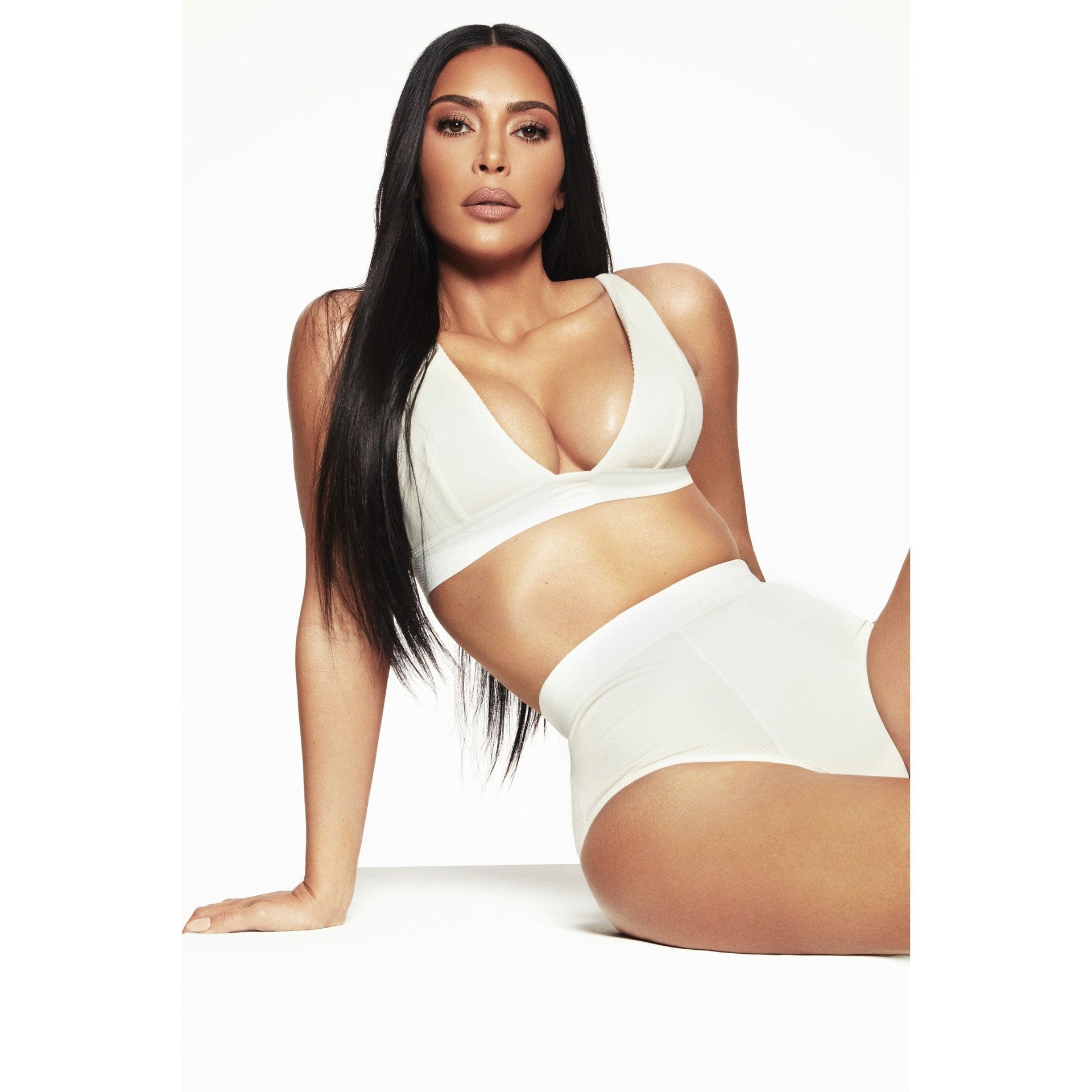 SKIMS COTTON RIB PLUNGE BRALETTE | BONE - Sneaker Türkiye