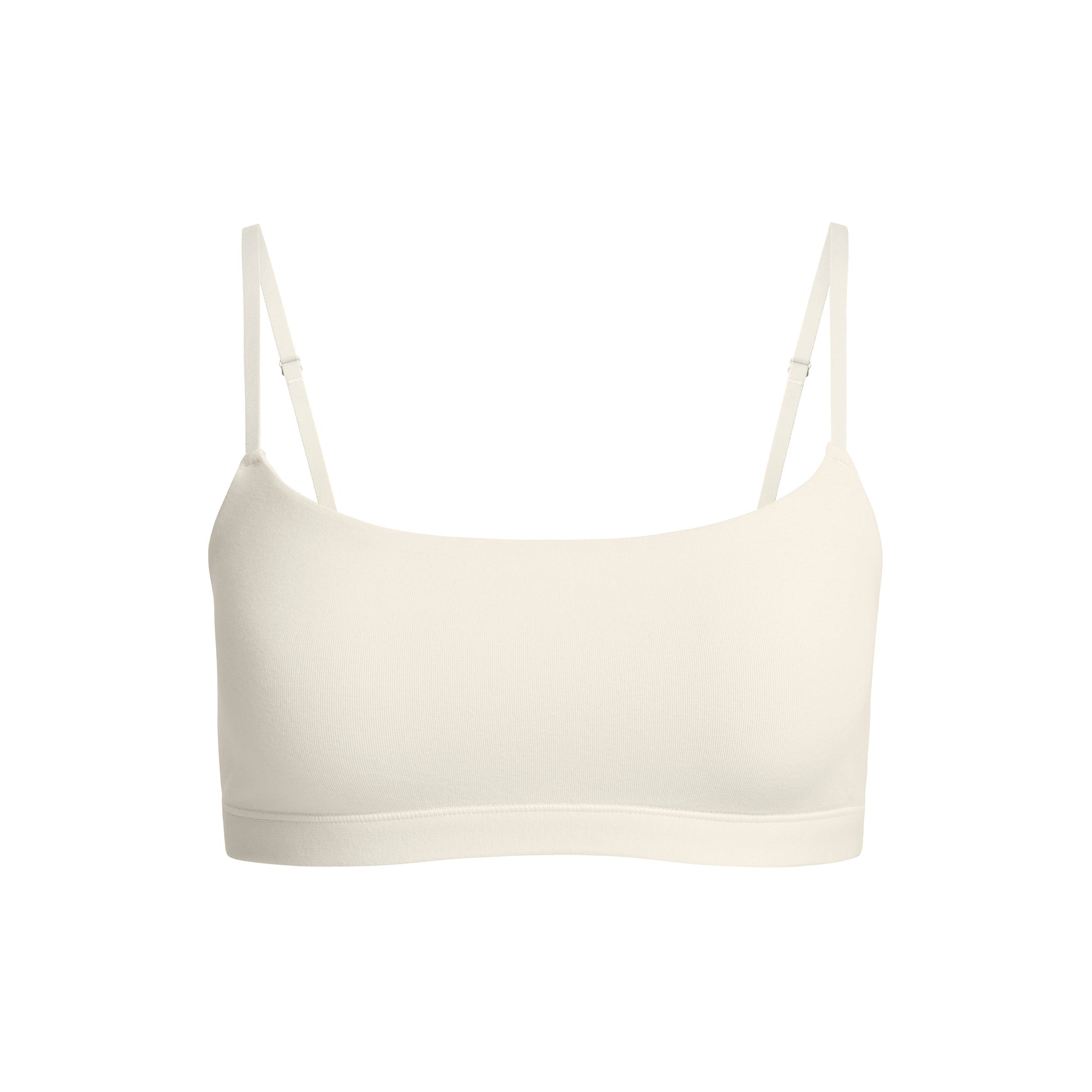SKIMS COTTON JERSEY SCOOP BRALETTE | BONE - Sneaker Türkiye