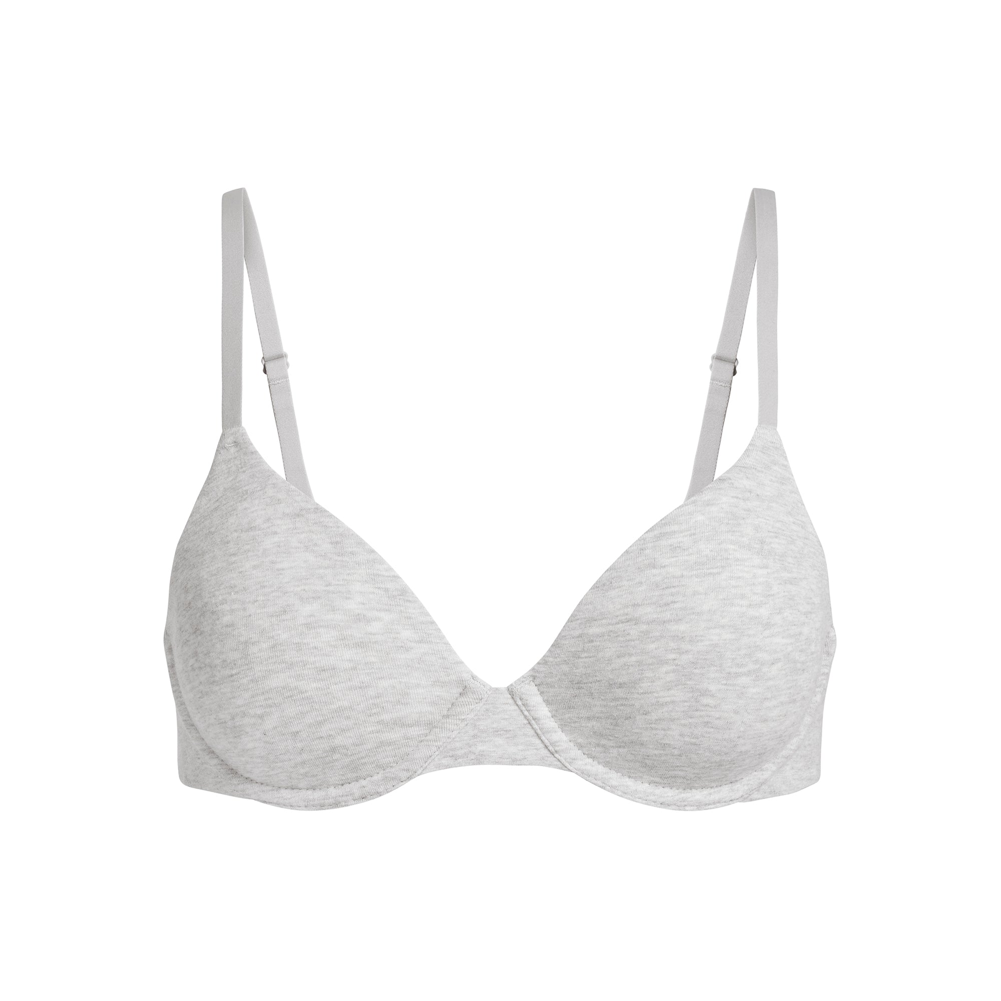 SKIMS COTTON JERSEY T-SHIRT BRA | LIGHT HEATHER GREY - Sneaker Türkiye