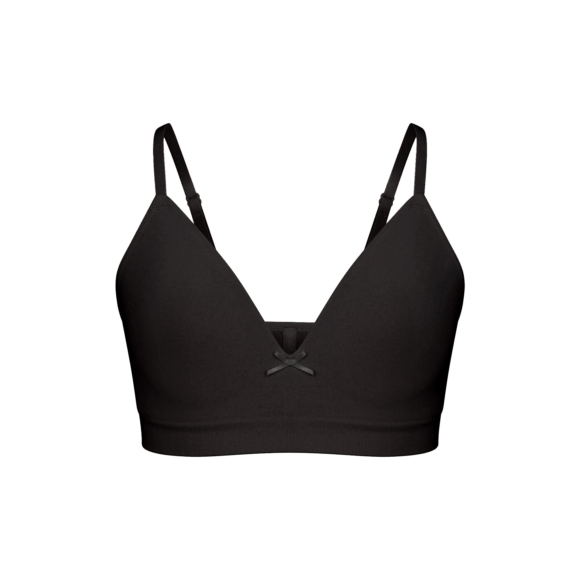 SKIMS COTTON SEAMLESS JUNIORS TRAINING BRA 2-PACK | LIGHT HEATHER GREY AND SOOT - Sneaker Türkiye