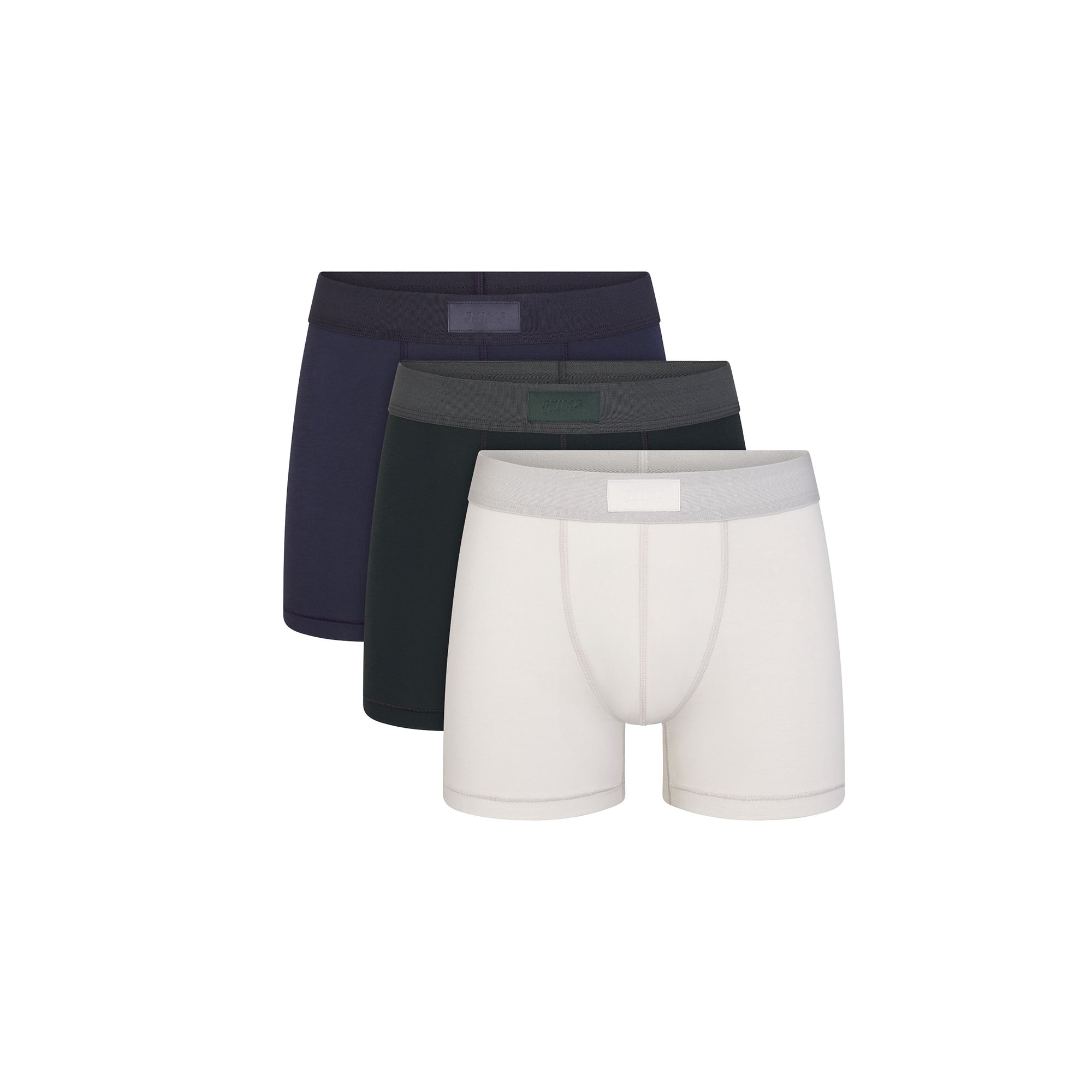 SKIMS COTTON MENS 3″ BOXER BRIEF 3-PACK | BLUE BLACK MULTI - Sneaker Türkiye