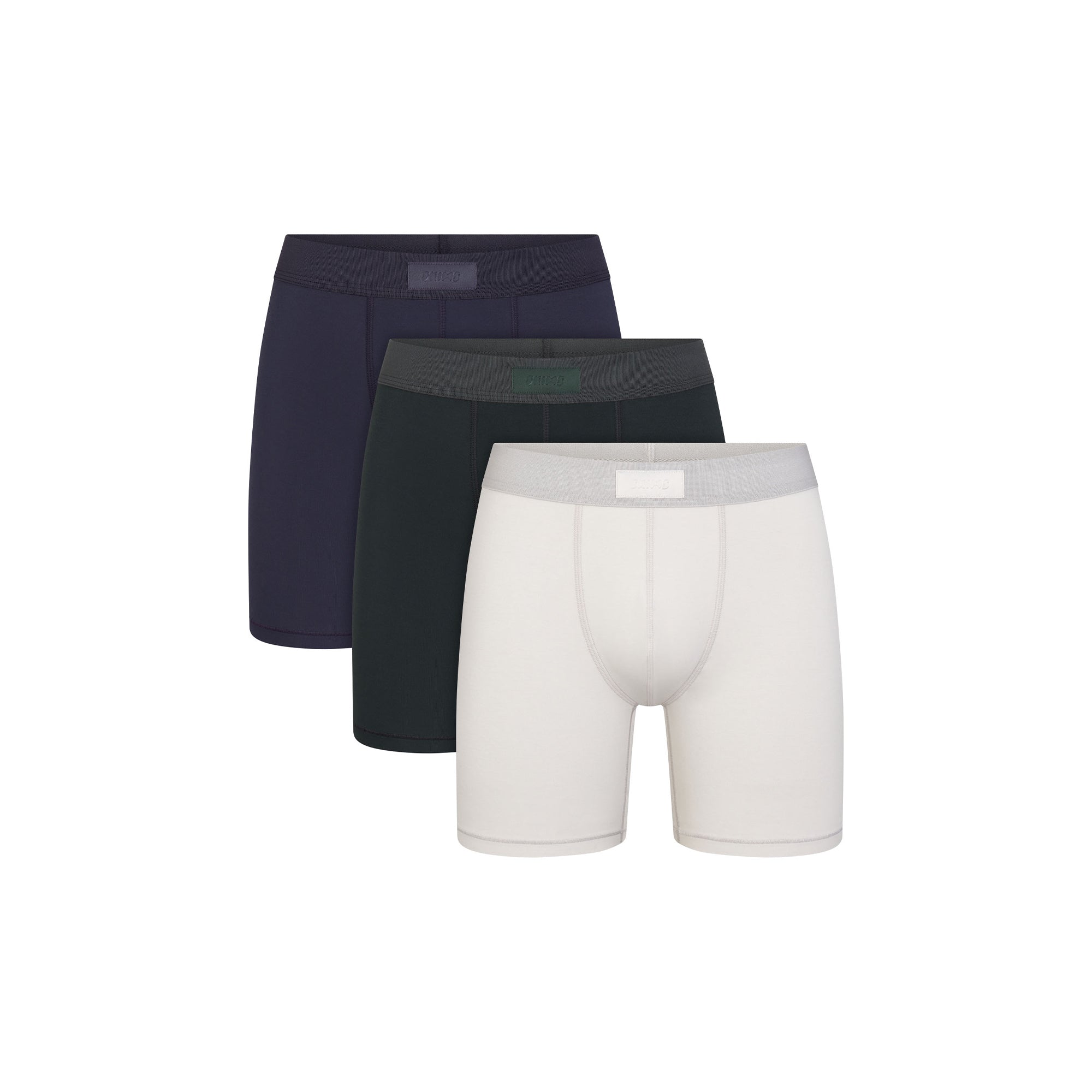 SKIMS COTTON MENS 5″ BOXER BRIEF 3-PACK | BLUE BLACK MULTI - Sneaker Türkiye