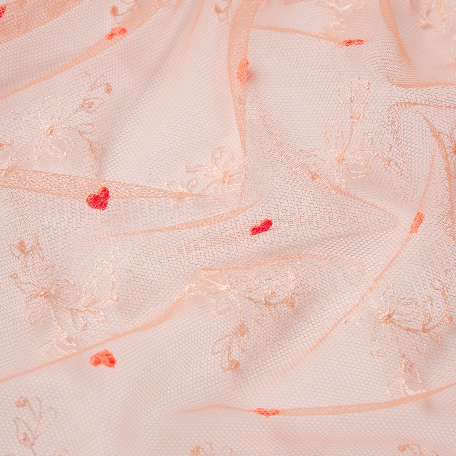 SKIMS EMBROIDERED TULLE SKIRT BIKINI | GUAVA HEART TULLE - Sneaker Türkiye