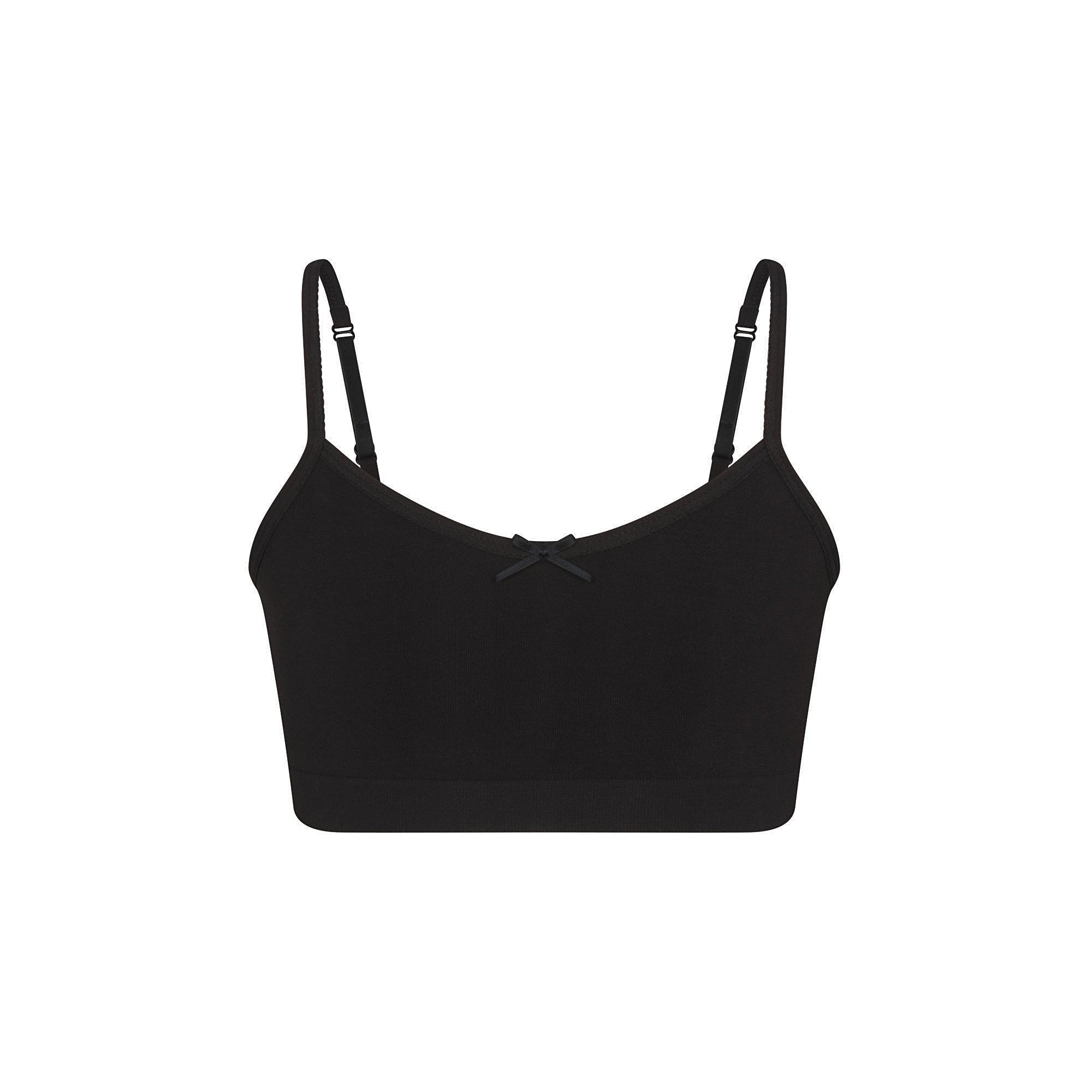 SKIMS COTTON SEAMLESS JUNIORS BRALETTE 2-PACK | LIGHT HEATHER GREY AND SOOT - Sneaker Türkiye